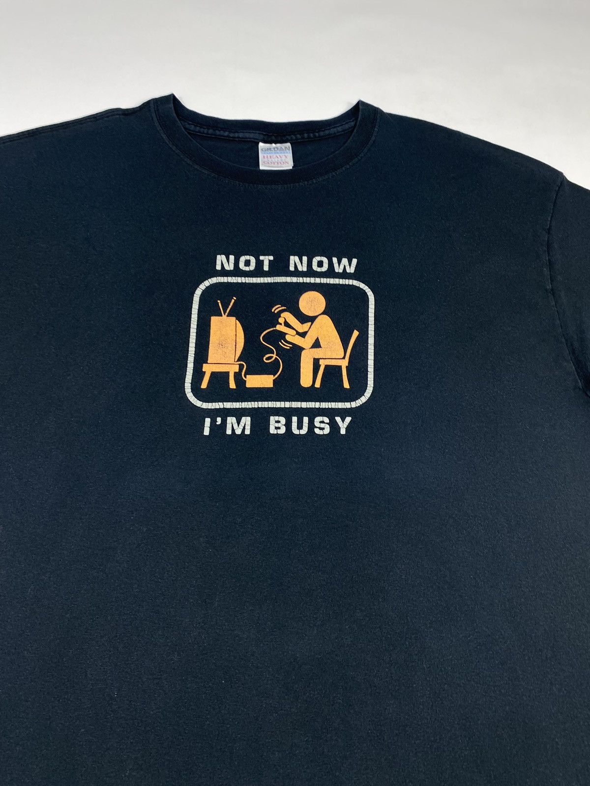 Vintage 🔥LASTDROP🔥 Mid 2000s Not Now Im Busy Funny Gamer T-shirt Size US XXL / EU 58 / 5 - 3 Thumbnail