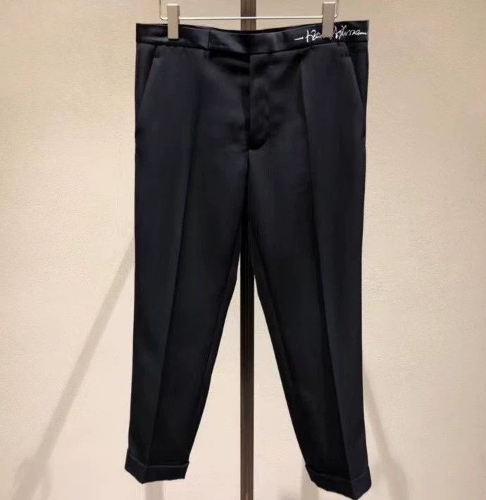 Haider Ackermann Haider Ackermann Men's Wool Cropped Pants Size US 44 / EU 60 - 1 Thumbnail