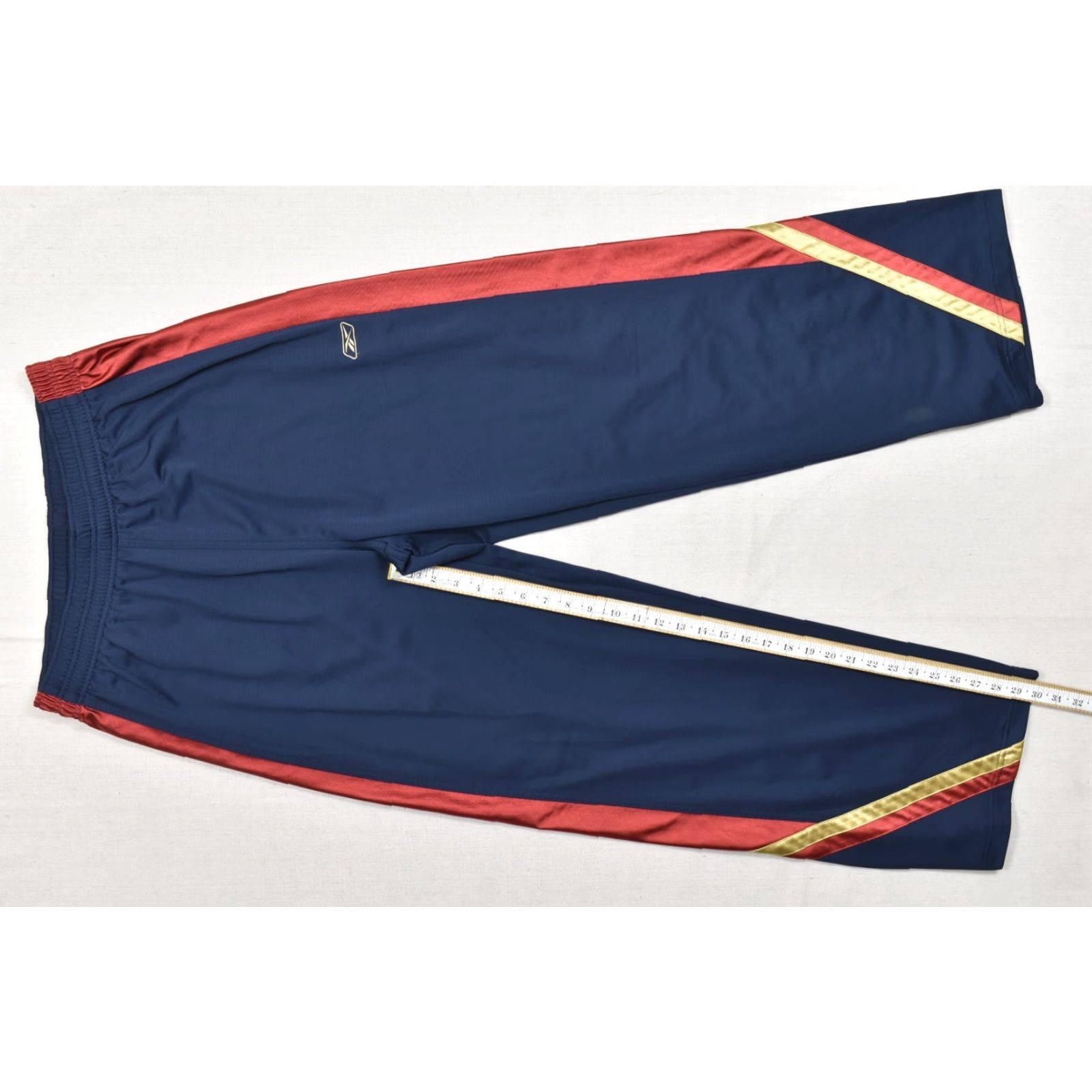 Reebok VTG Reebok 2XL Navy Blue Red Gold Side Stripe Athletic Track Pants Baggy Jogge Size US 39 - 4 Thumbnail