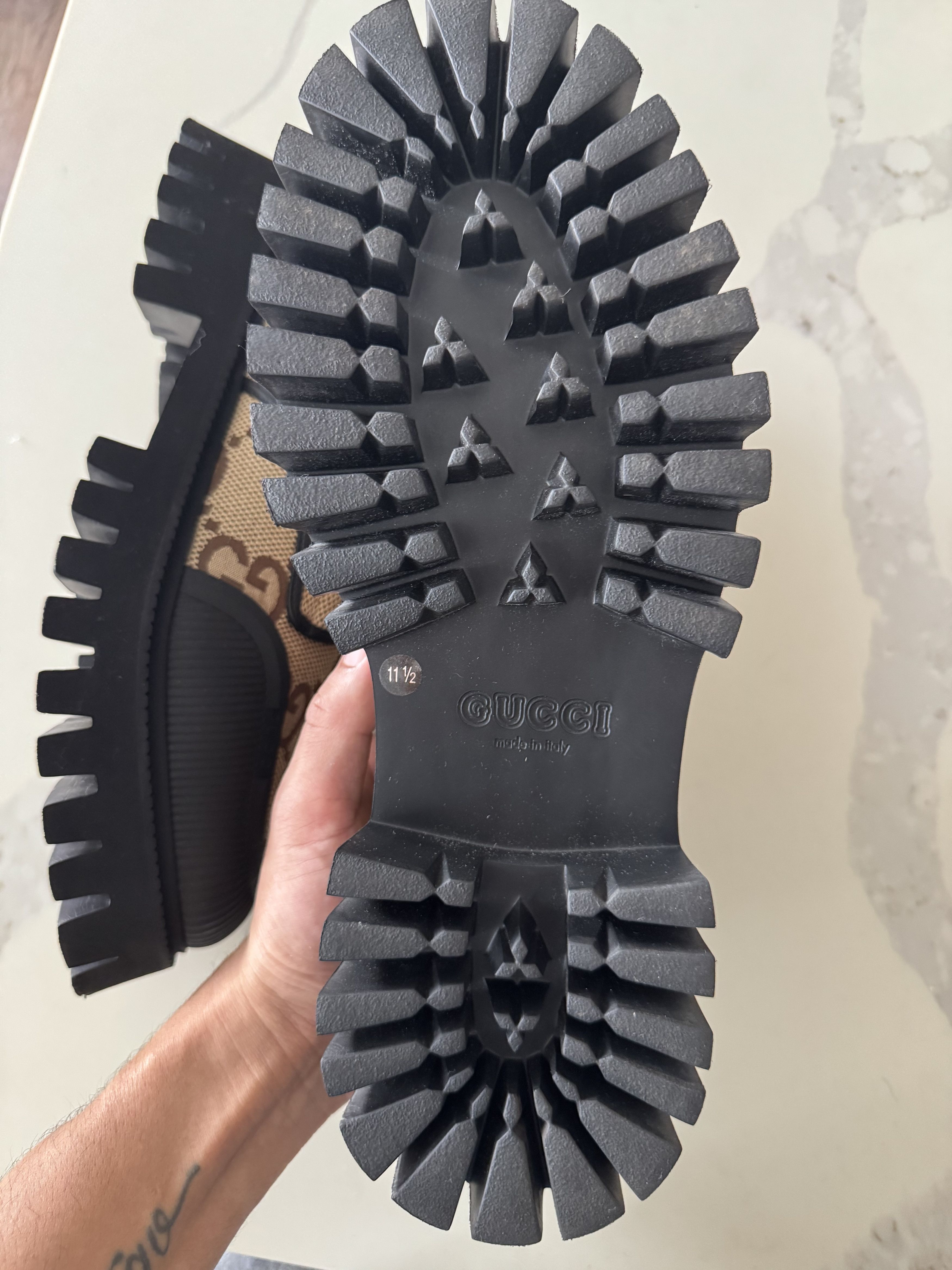 Gucci Gucci Jumbo GG lug sole shoes Size US 11.5 / EU 44-45 - 4 Thumbnail