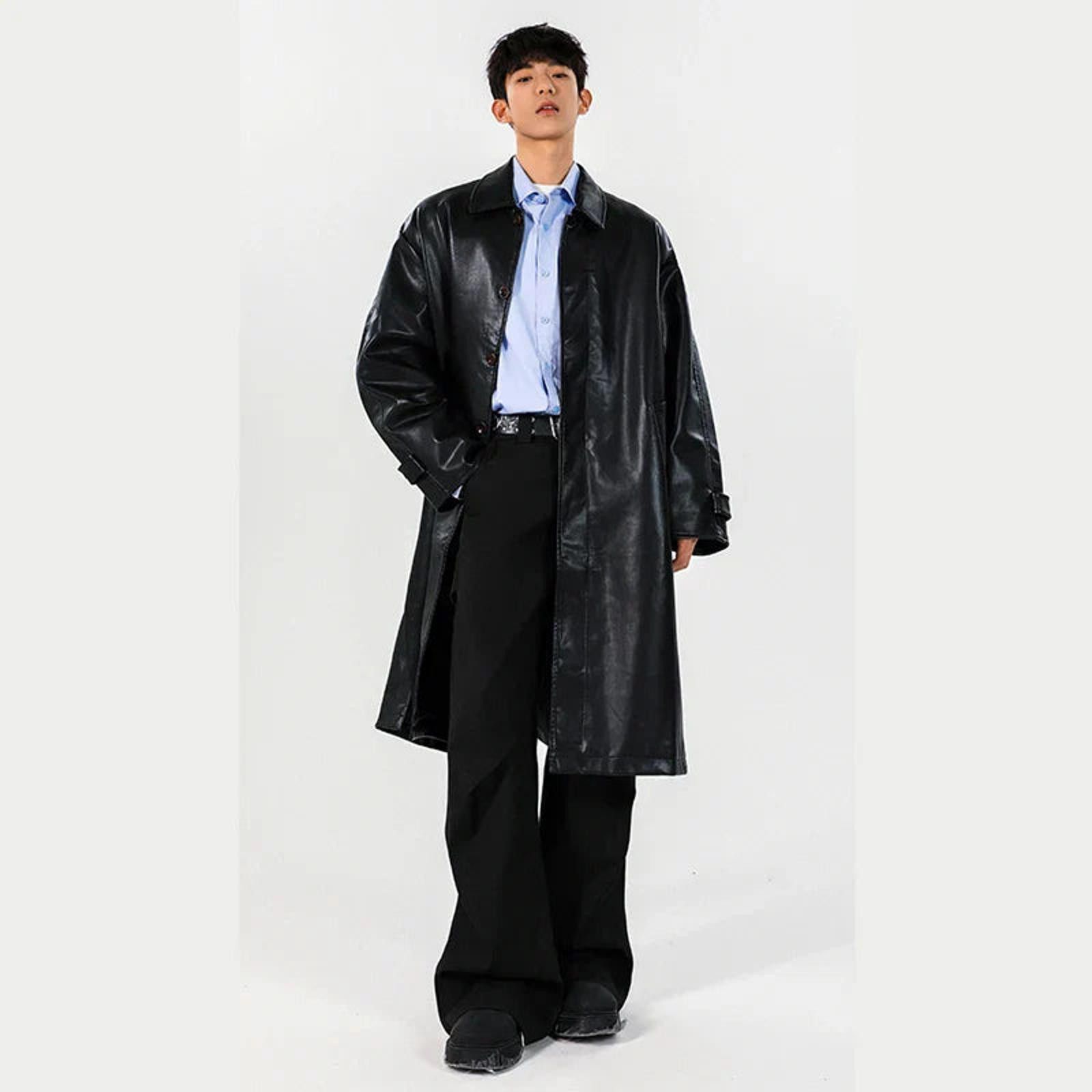 Other Faux Leather Trench Coat Size US M / EU 48-50 / 2 - 2 Thumbnail