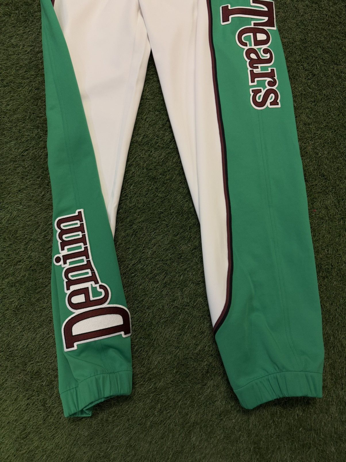 DENIM TEARS Denim Tears Green White Track Pants Size L Size US 34 / EU 50 - 3 Thumbnail