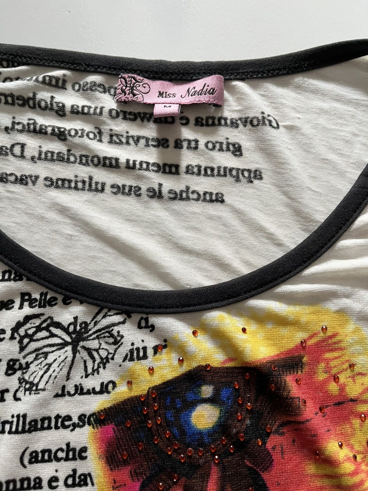 Hysteric Glamour 2000s miss nadia glitter mesh top tshirt Size US M / EU 48-50 / 2 - 4 Thumbnail