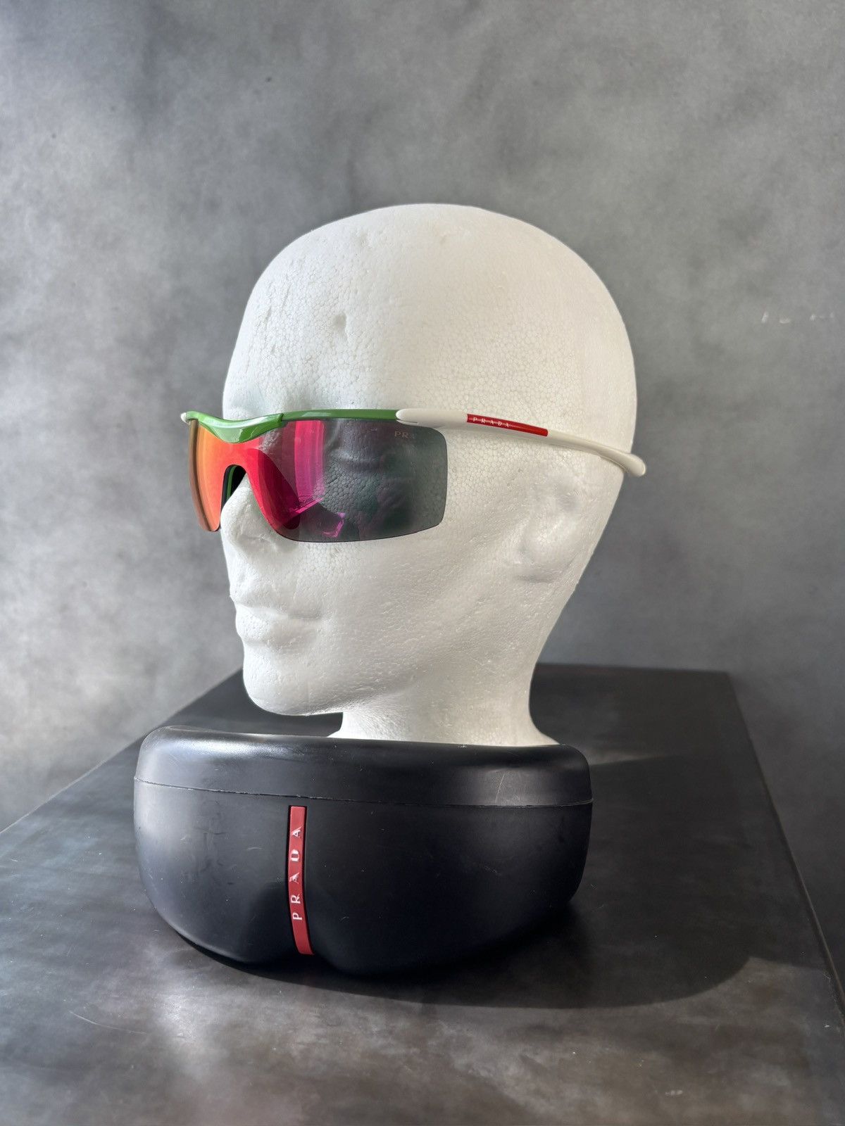 Prada 2000s Prada Sport Sunglasses Vintage Linea Rossa SPS 01G Y2K