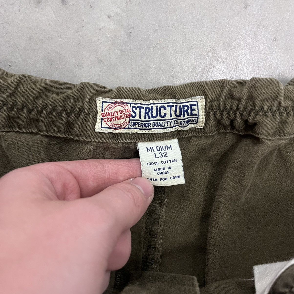 Vintage Vintage Olive Green Dark Wash Japanese Style Baggy Pants 32 Size US 32 / EU 48 - 2 Thumbnail