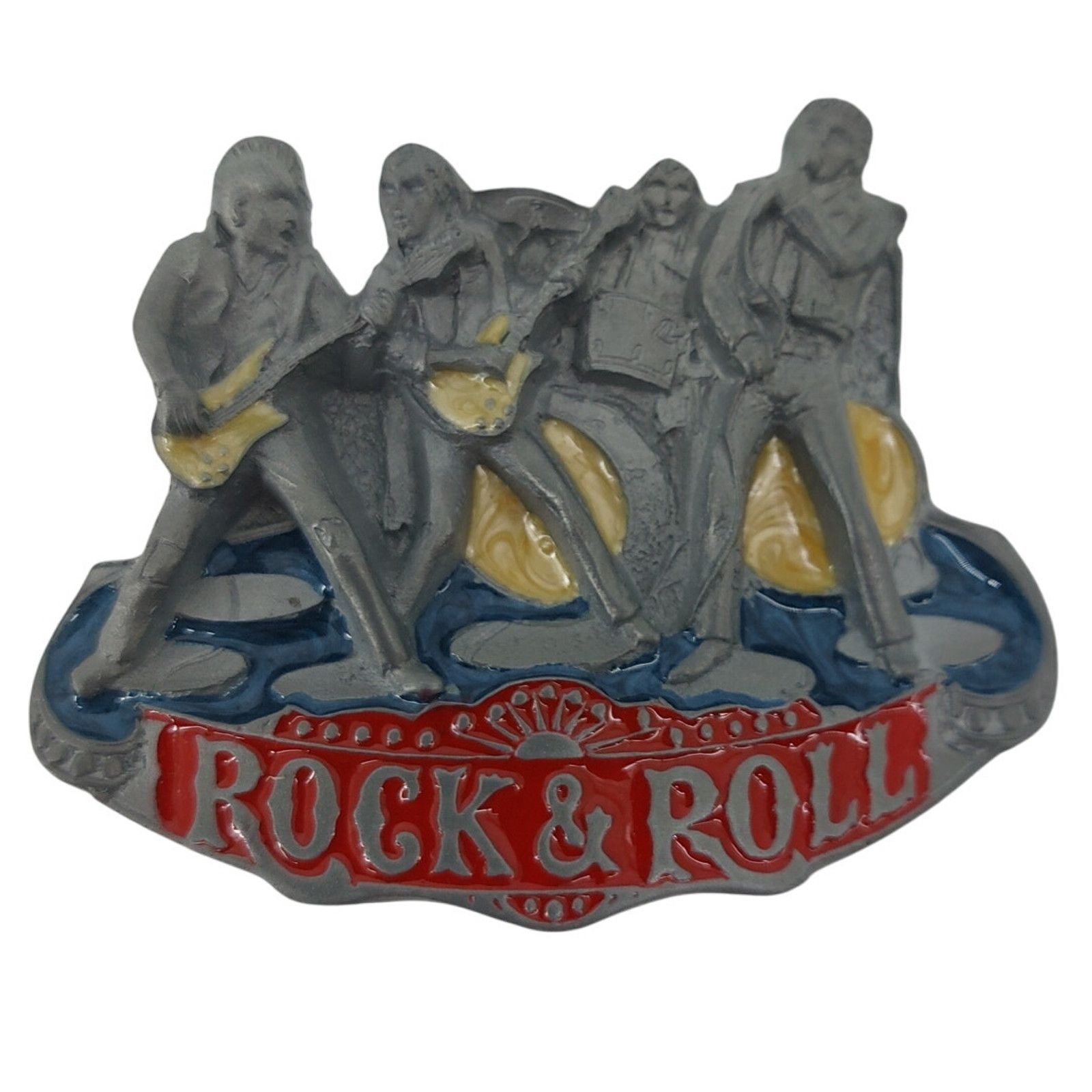 Vintage Rock & Roll Rockabily Band Belt Buckle Classic Oldies 50s Size ONE SIZE - 10 Thumbnail
