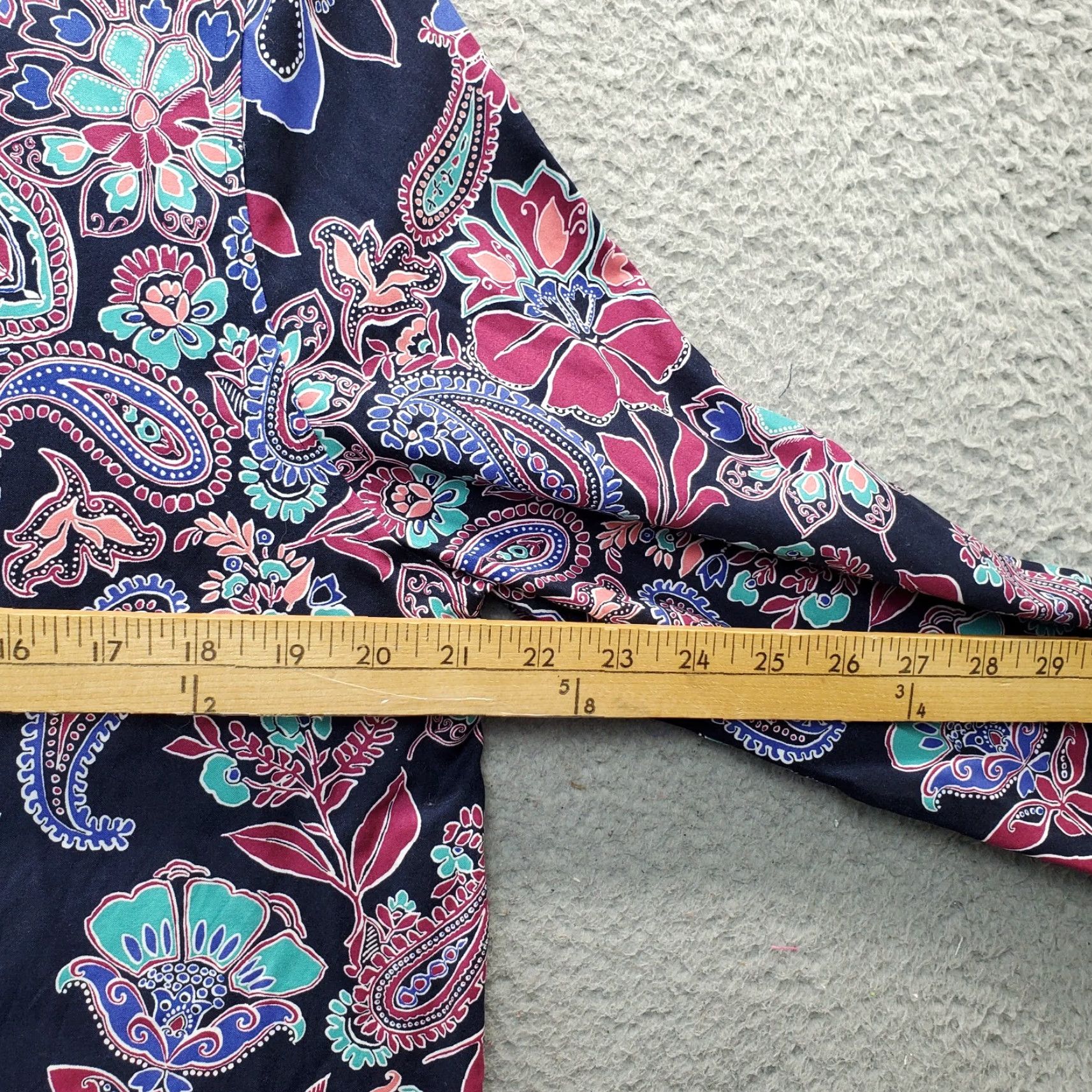 Vintage Chico's Shirt Top Womens L Multi Paisley Cotton Long Sleeve Collared Button-Up Shirt Size L / US 10 / IT 46 - 4 Thumbnail