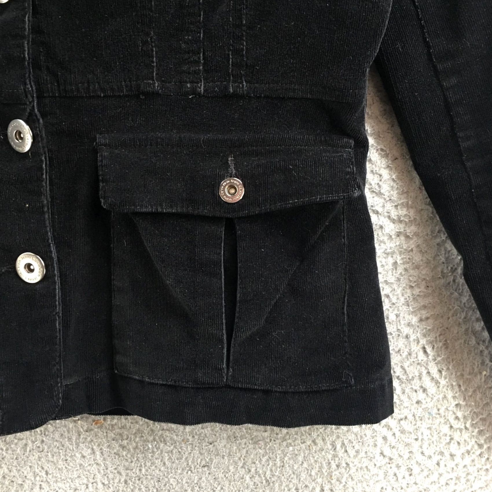 Calvin Klein Calvin Klein Jeans Corduroy Jacket Womens Large Black Long Sleeve Button Up Y2K Size L / US 10 / IT 46 - 5 Thumbnail