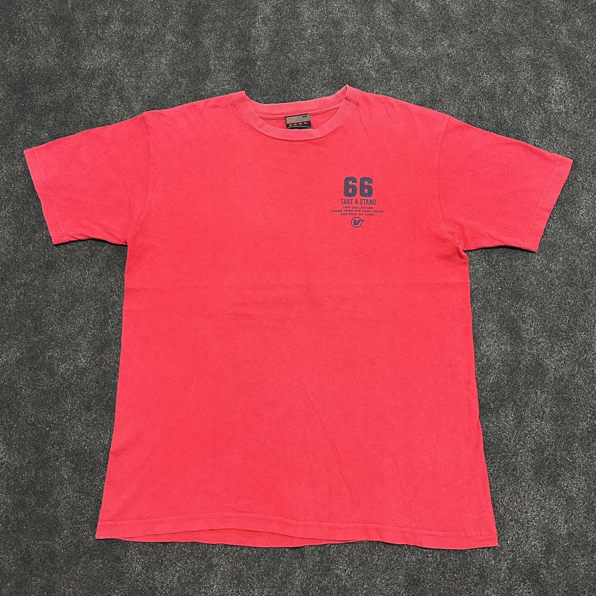 Vans Vintage 90s/Y2K VANS "66" USA Graphic T-Shirt - Red Size US L / EU 52-54 / 3 - 1 Thumbnail