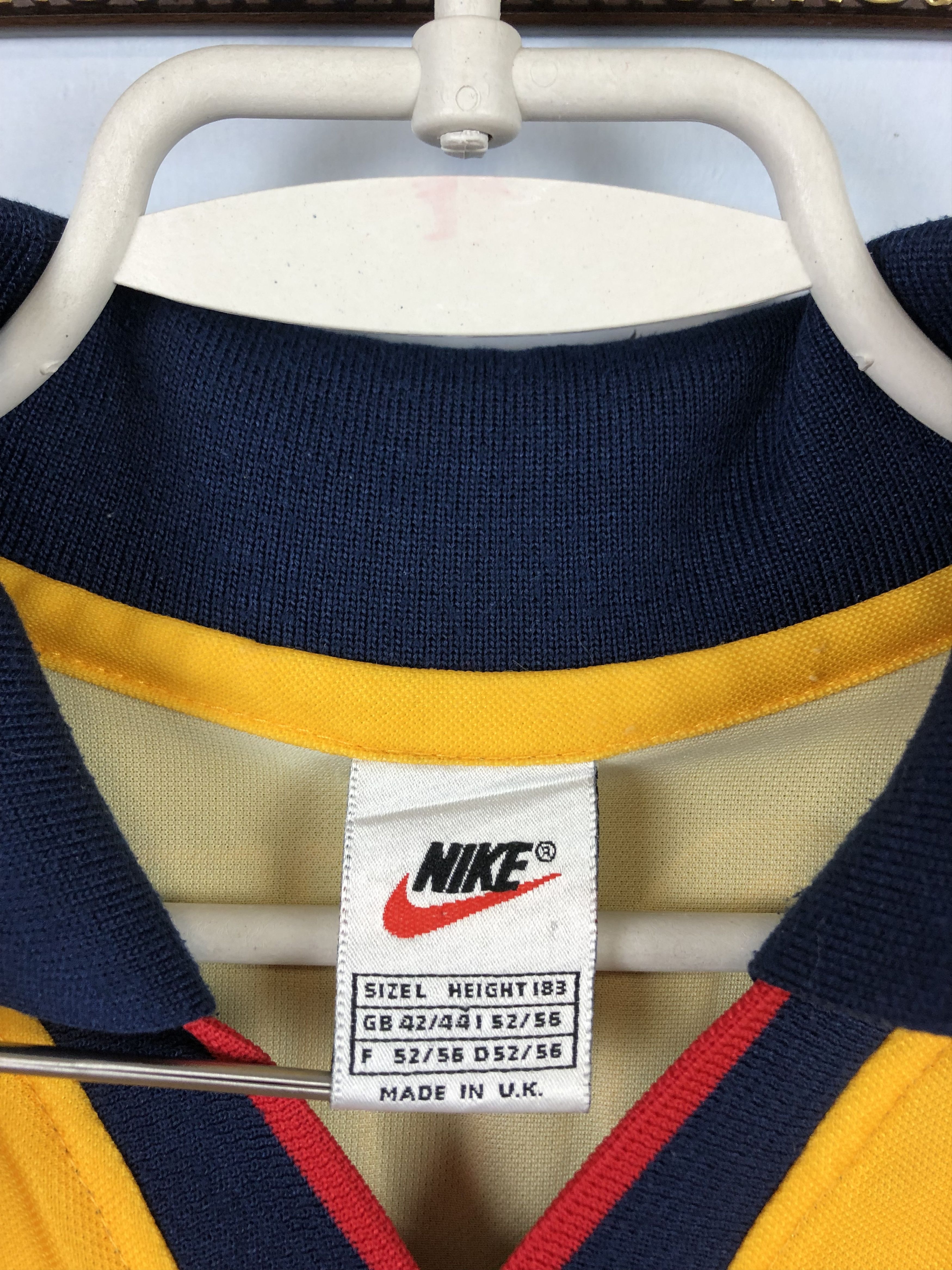 Nike Arsenal football shirt 1997 #98 Double Jersey Nike Rare Size US L / EU 52-54 / 3 - 10 Thumbnail