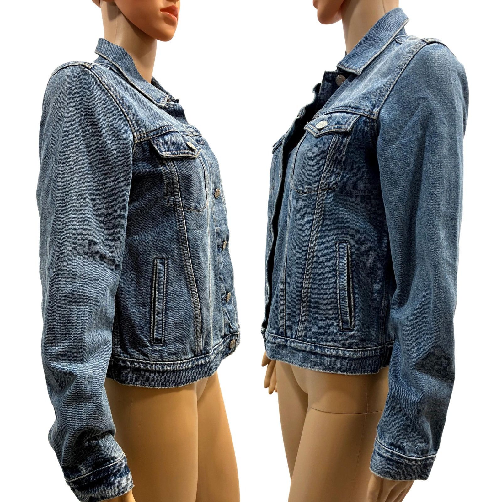Gap Gap Y2K Denim Jacket Women’s Small Stonewashed Blue Size XS / US 0-2 / IT 36-38 - 6 Thumbnail