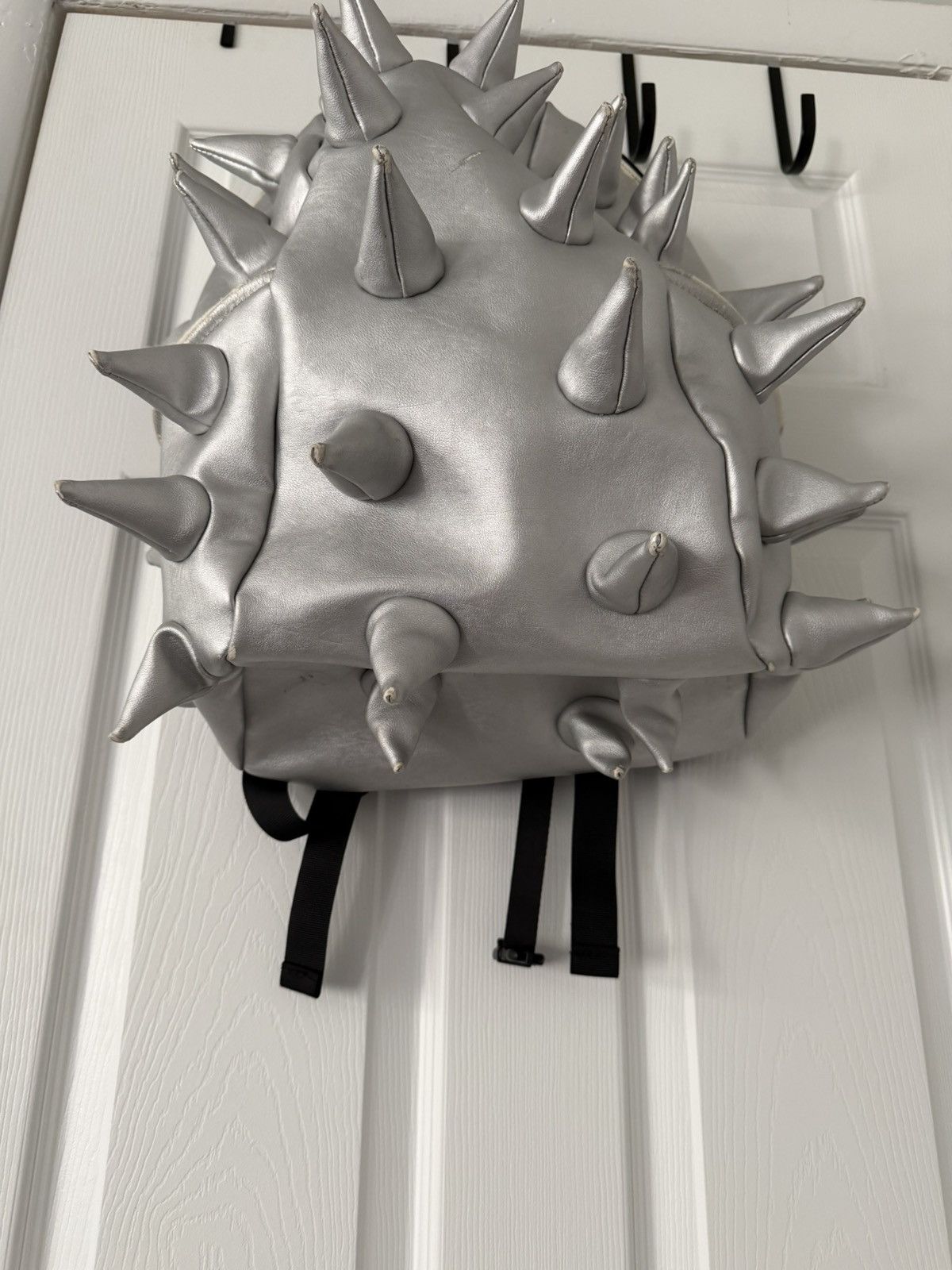 Other Silver MadPax Spiked Leather Backpack Size ONE SIZE - 2 Thumbnail