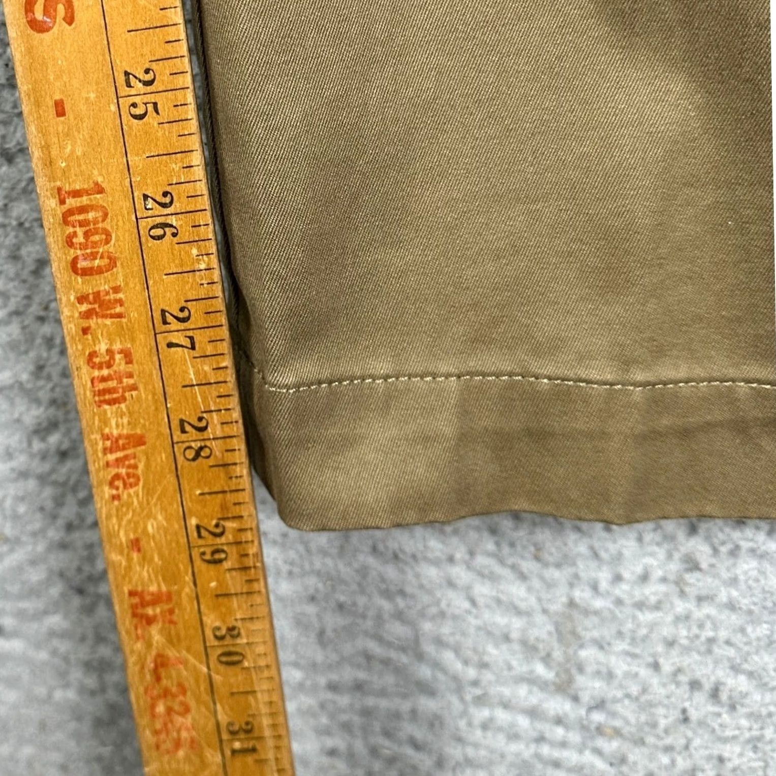 Banana Republic Banana Republic Emerson Straight Fit Chino Pants Mens 31X30 Tan Khakis Stretch Size US 31 - 6 Thumbnail