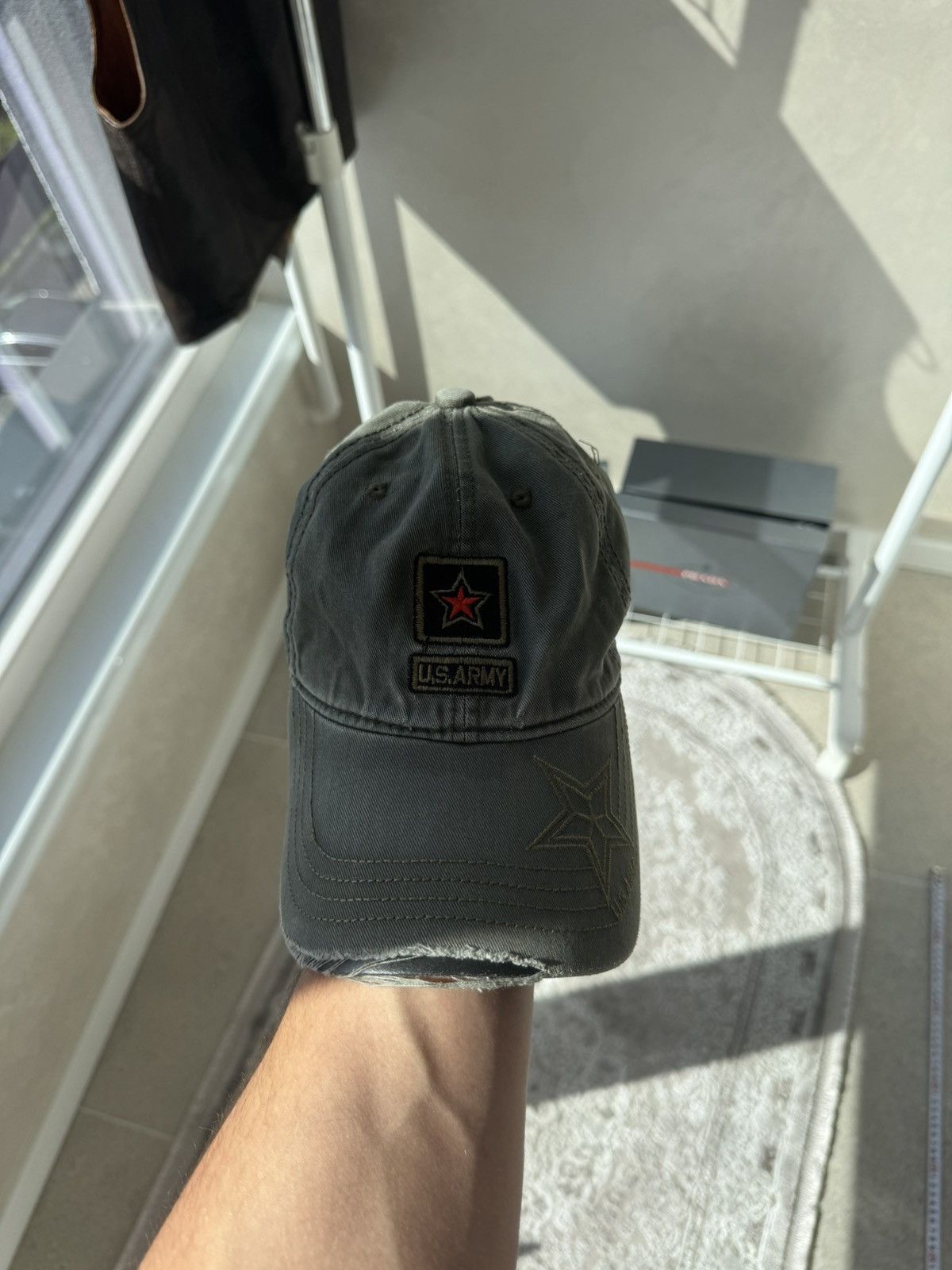 Vintage vintage 2000s camo u.s. army distressed cap Size ONE SIZE - 3 Thumbnail