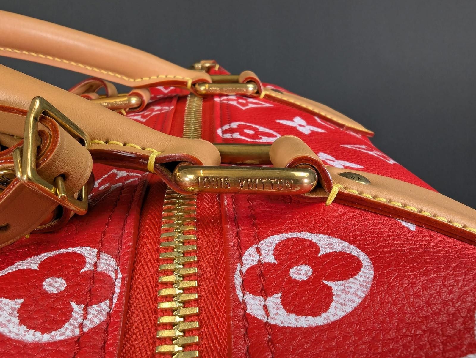 Louis Vuitton Louis Vuitton P9 Speedy Bandouliere 40 in Red Size ONE SIZE - 4 Thumbnail
