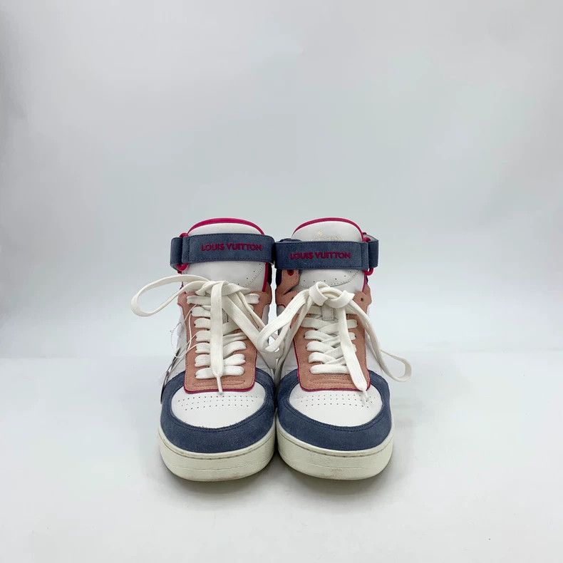 Louis Vuitton Louis Vuitton Color-block logo embossed lace-up high-top b Size US 7 / EU 40 - 3 Thumbnail