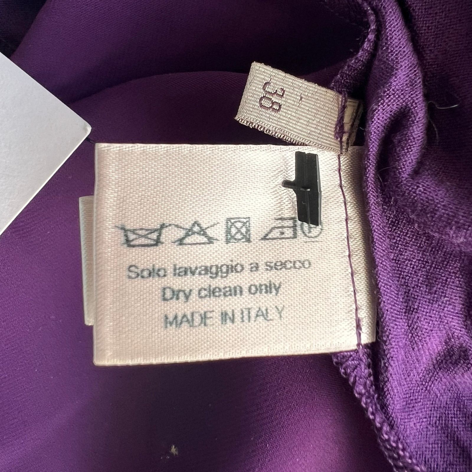 Bottega Veneta Bottega Veneta Purple Sleeveless Top, IT38/US2/XS Size XS / US 0-2 / IT 36-38 - 11 Thumbnail