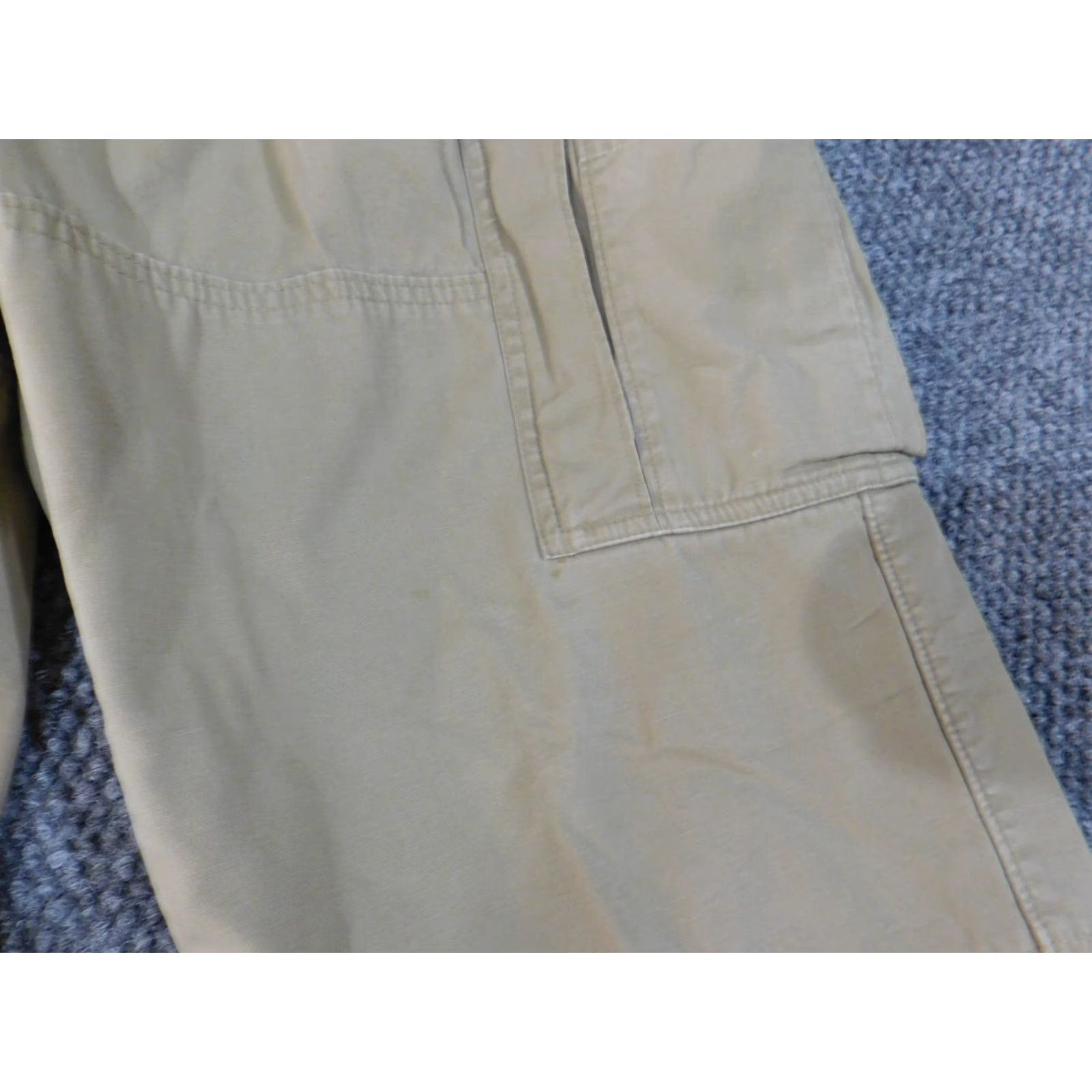 Orvis Orvis Cargo Pants mens 36x28 Beige Canvas Cotton Front Flat Front Zip 28 Inseam Pants City Size US 36 / EU 52 - 4 Thumbnail