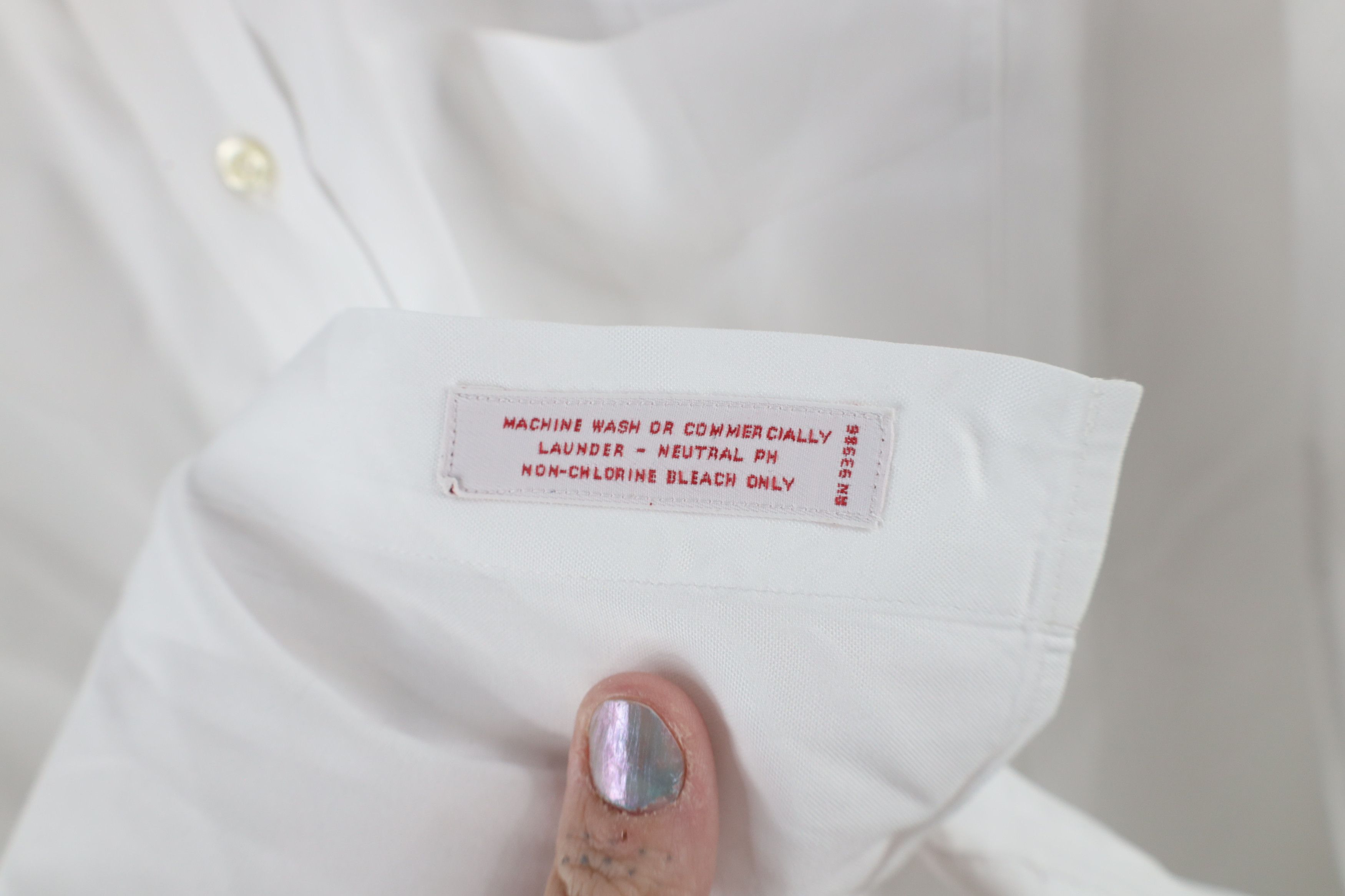 Brooks Brothers × Vintage Vintage 90s Brooks Brothers Cotton Button Down Shirt White Size US M / EU 48-50 / 2 - 8 Thumbnail
