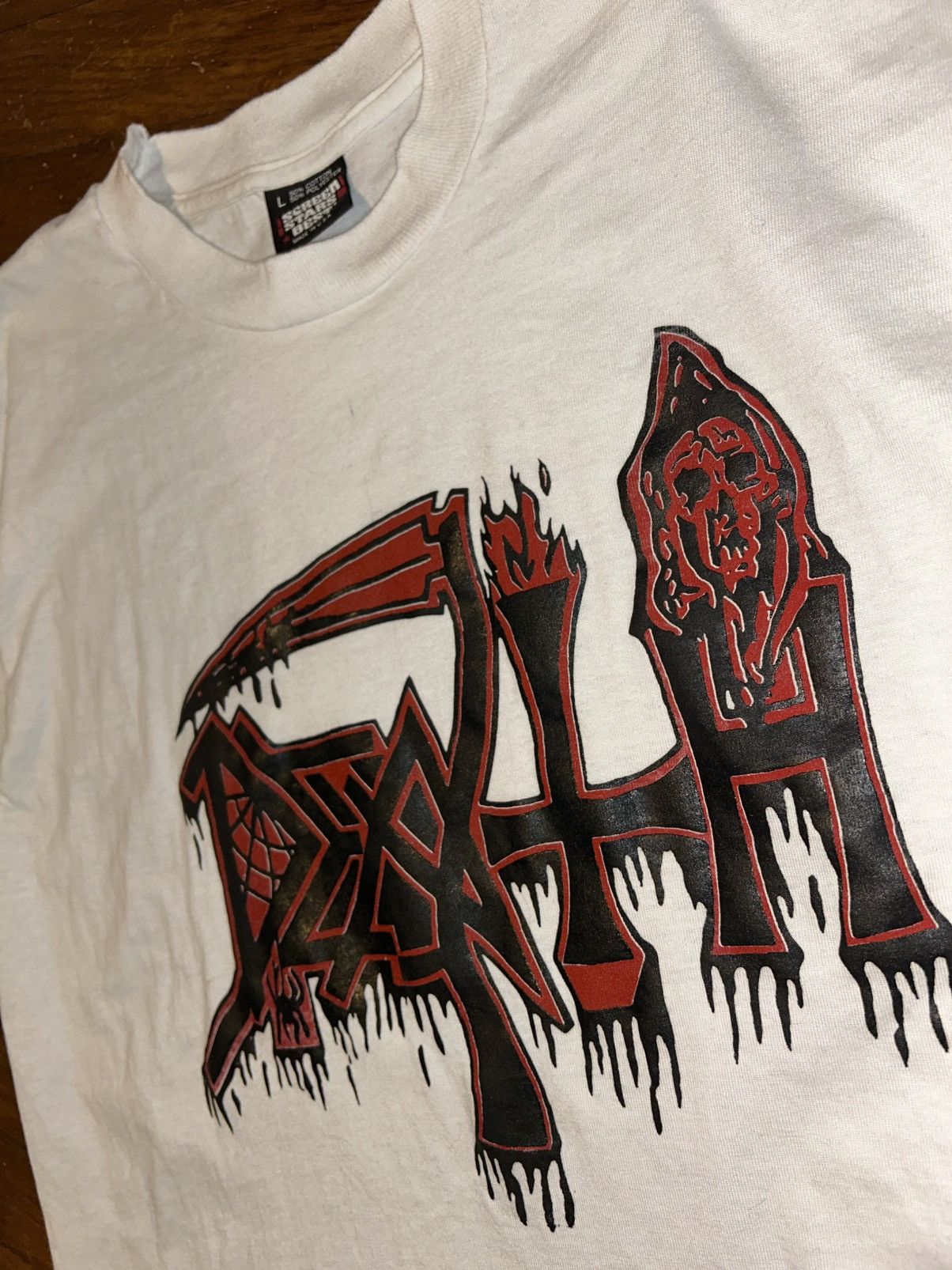 Band Tees Vintage Death "Crusade Of Brutality" Tour T-Shirt 1990 (L) Size US L / EU 52-54 / 3 - 2 Thumbnail