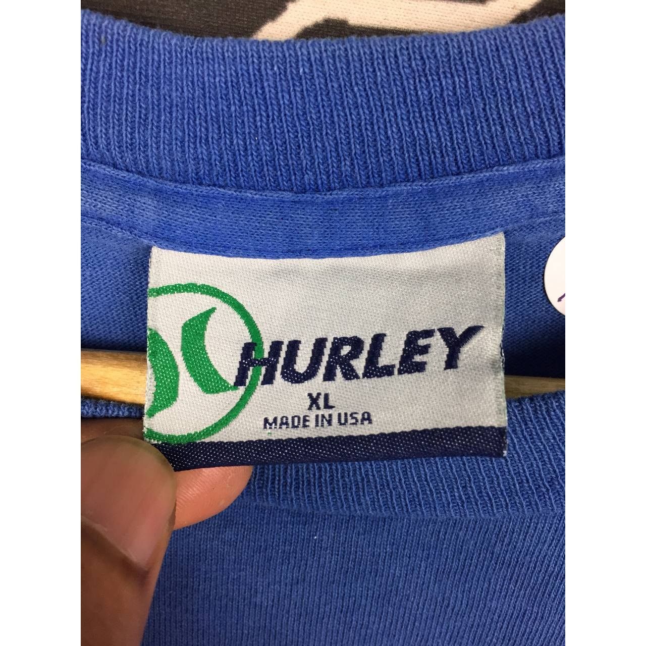 Hurley × Vintage Vtg 90s Hurley Big Logo Made In Usa Surfwear Tee Size US M / EU 48-50 / 2 - 17 Thumbnail