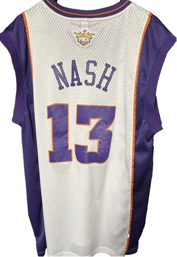 Adidas Phoenix Suns Steve Nash #13 Adidas Jersey White Men Sz L Size US L / EU 52-54 / 3 - 1 Thumbnail