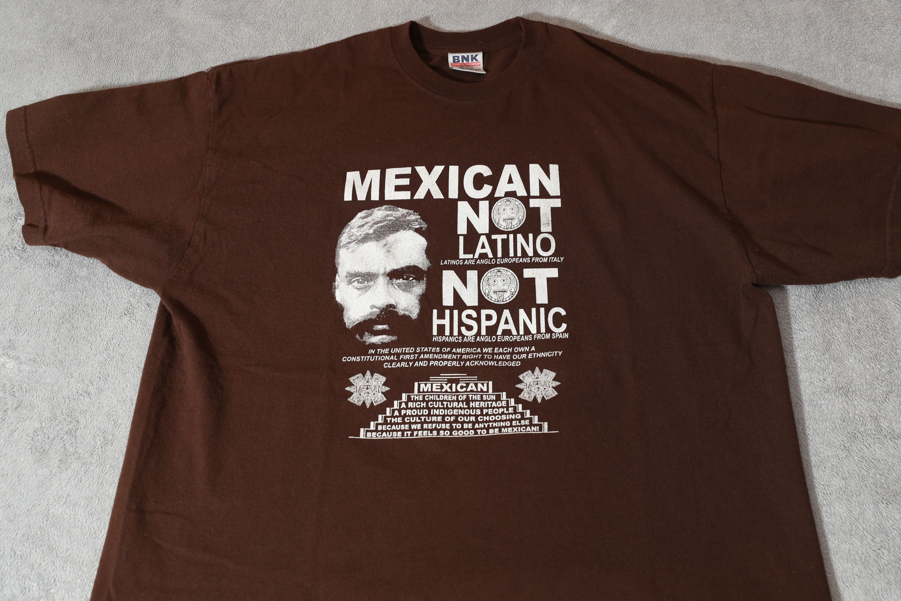 Vintage Mexican Not Latino Emiliano Zapata Tee (XXL) Size US XXL / EU 58 / 5 - 3 Thumbnail