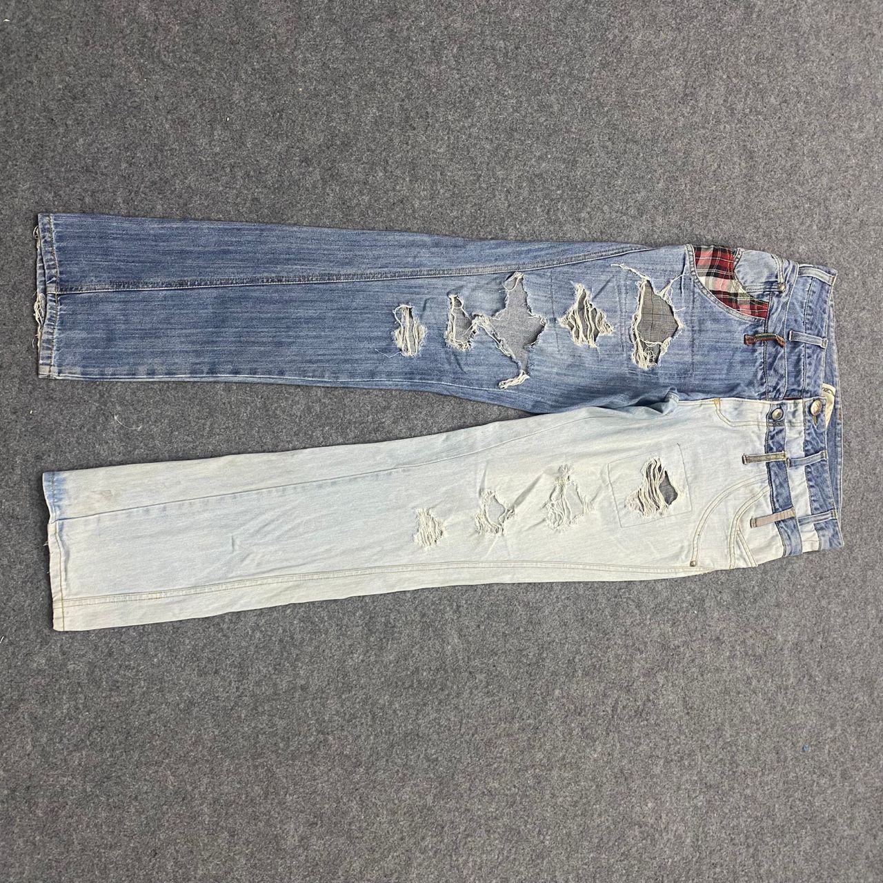 💥Best Offer💥Japanese Brand Double Waist Distressed Denim