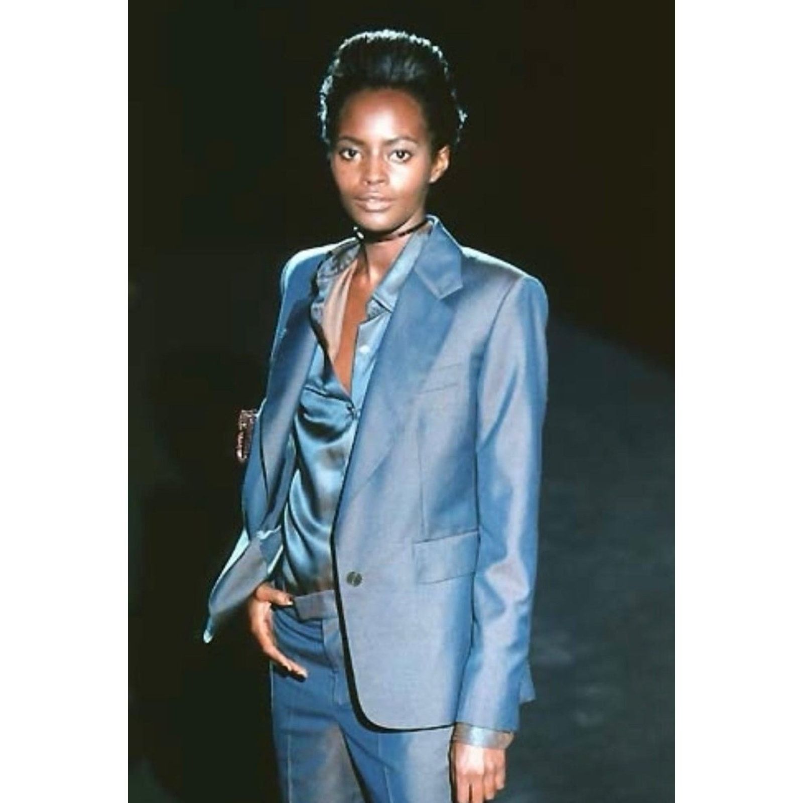 Gucci S/S1998 Gucci by Tom Ford iridescent runway shirt Size S / US 4 / IT 40 - 2 Thumbnail