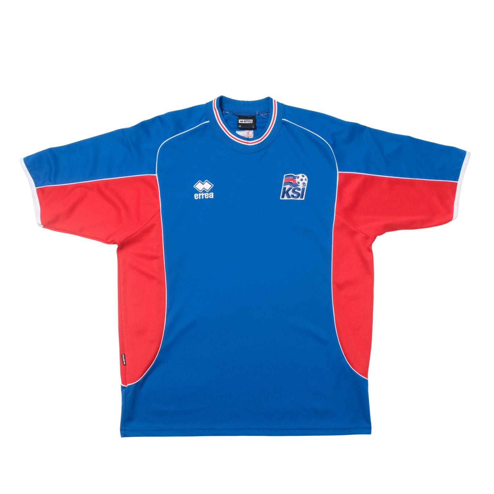 Errea 2004/05 Iceland Home Shirt Errea (L) Size US L / EU 52-54 / 3 - 1 Thumbnail