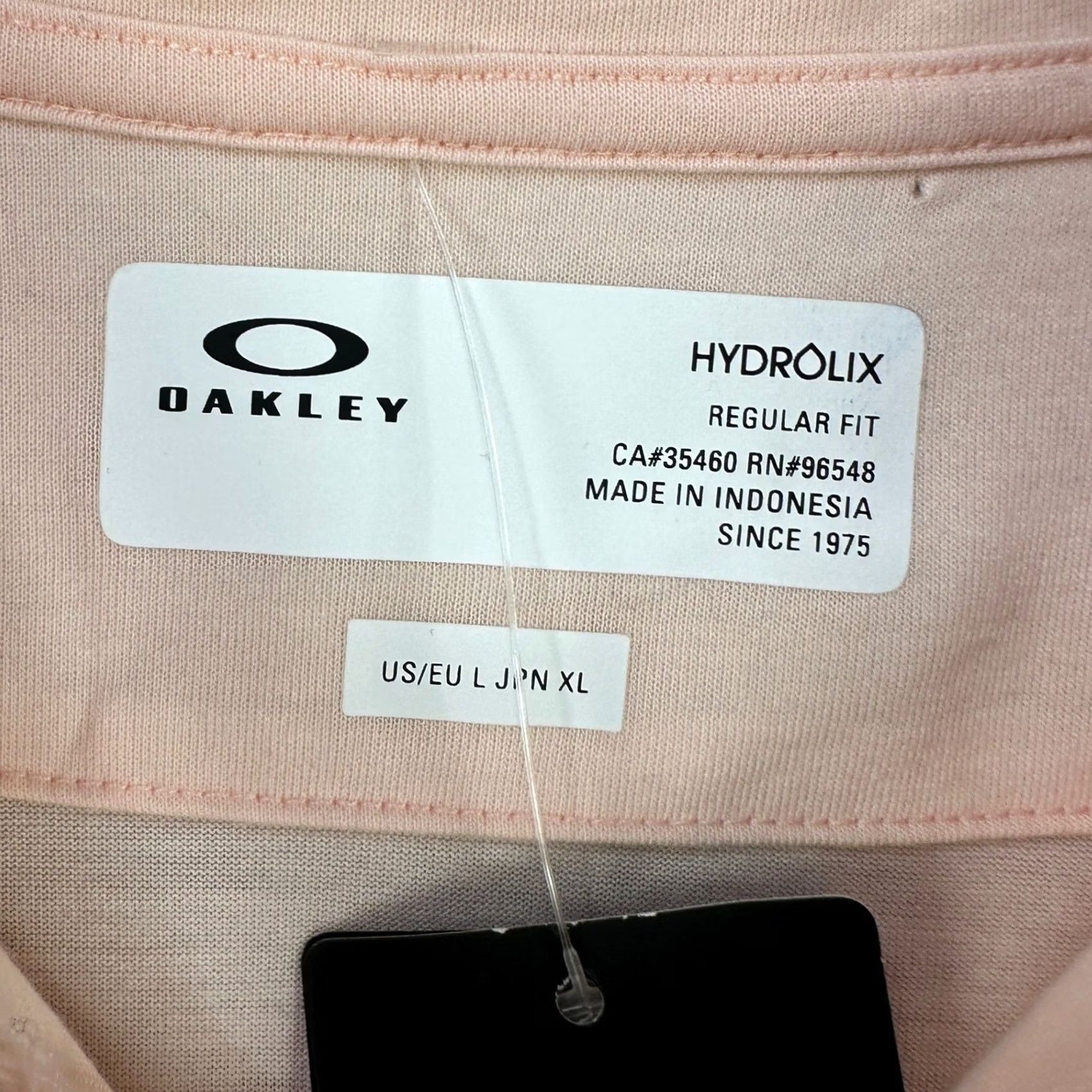 Oakley Oakley Hydrolix Polo Shirt Men Golf Short Sleeve Large Pastel Orange Rugby NEW Size US L / EU 52-54 / 3 - 4 Thumbnail