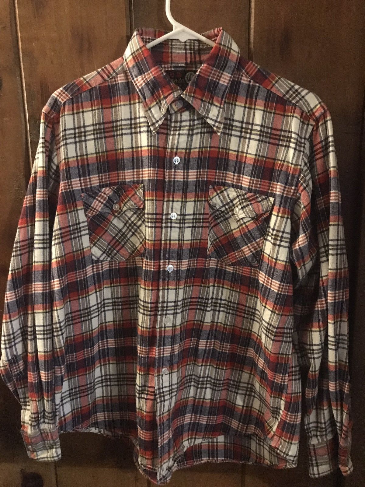 Japanese Brand Vintage button up flannel Size US L / EU 52-54 / 3 - 1 Thumbnail