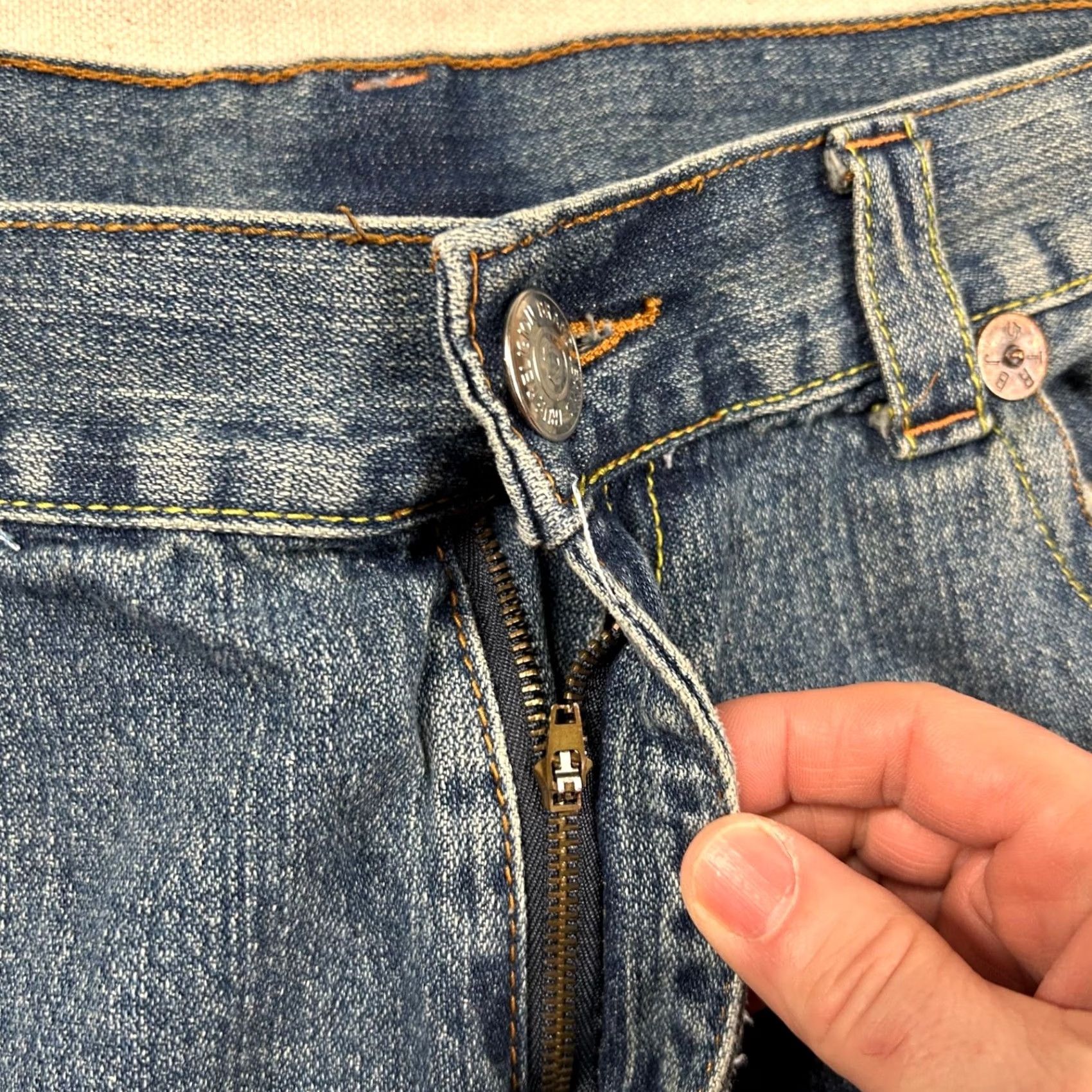 True Religion VINTAGE True Religion Jeans Mens 38x33 Joey Durga Goddess Embroider USA Y2K western Blue Size US 38 / EU 54 - 3 Thumbnail