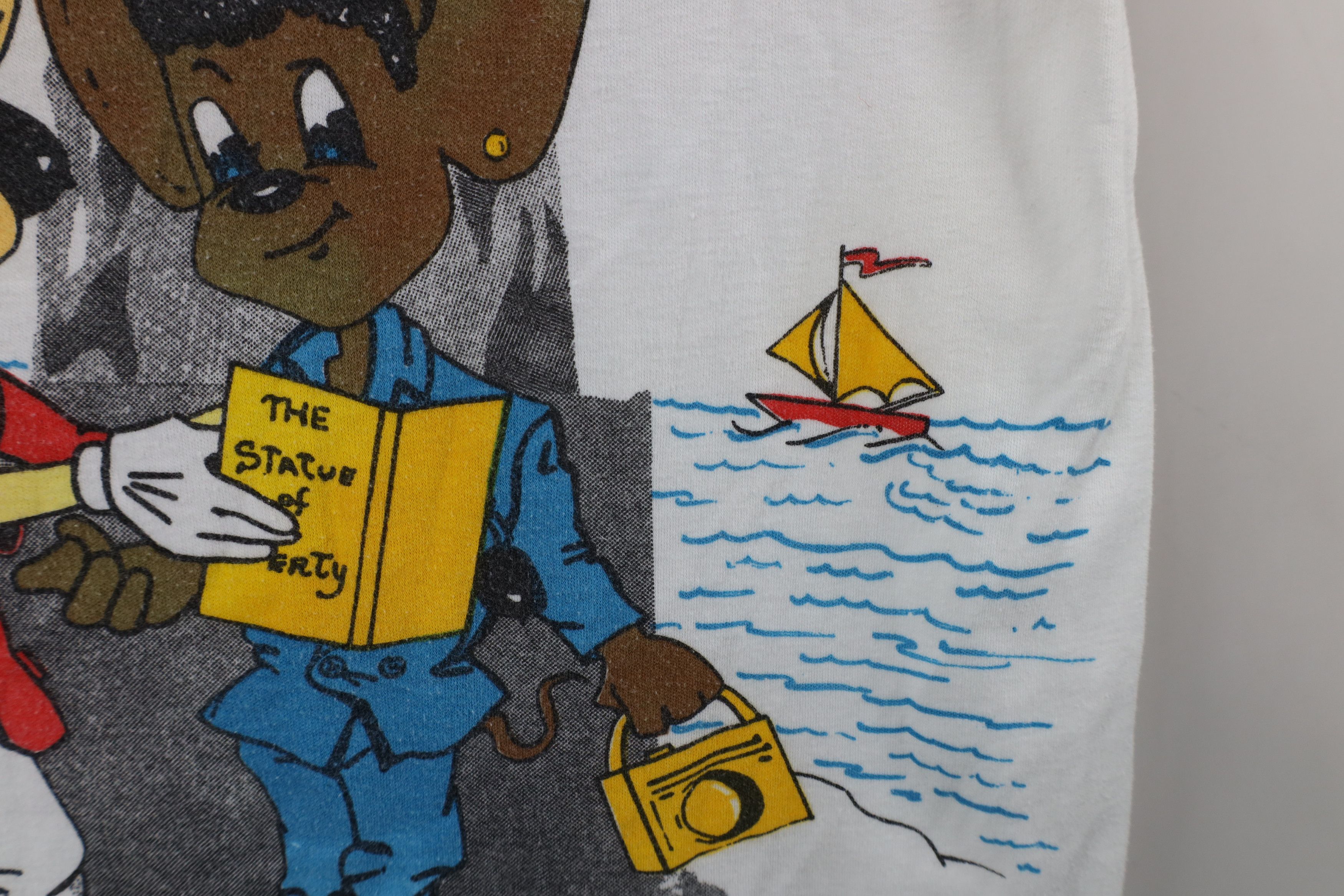 Vintage Vintage 80s Miami Mice New York Dolman Sleeve Muscle T-Shirt Size M / US 6-8 / IT 42-44 - 6 Thumbnail