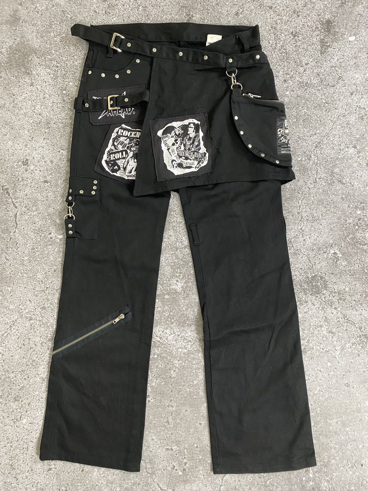 Sex Pot Revenge Studded Patch Bondage Pants