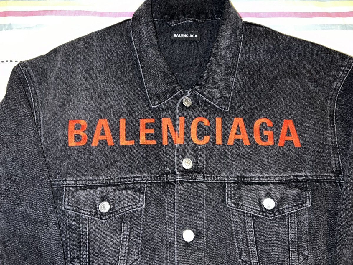Balenciaga Balenciaga Chest Red Embroidered Logo Jacket Size US XL / EU 56 / 4 - 3 Thumbnail
