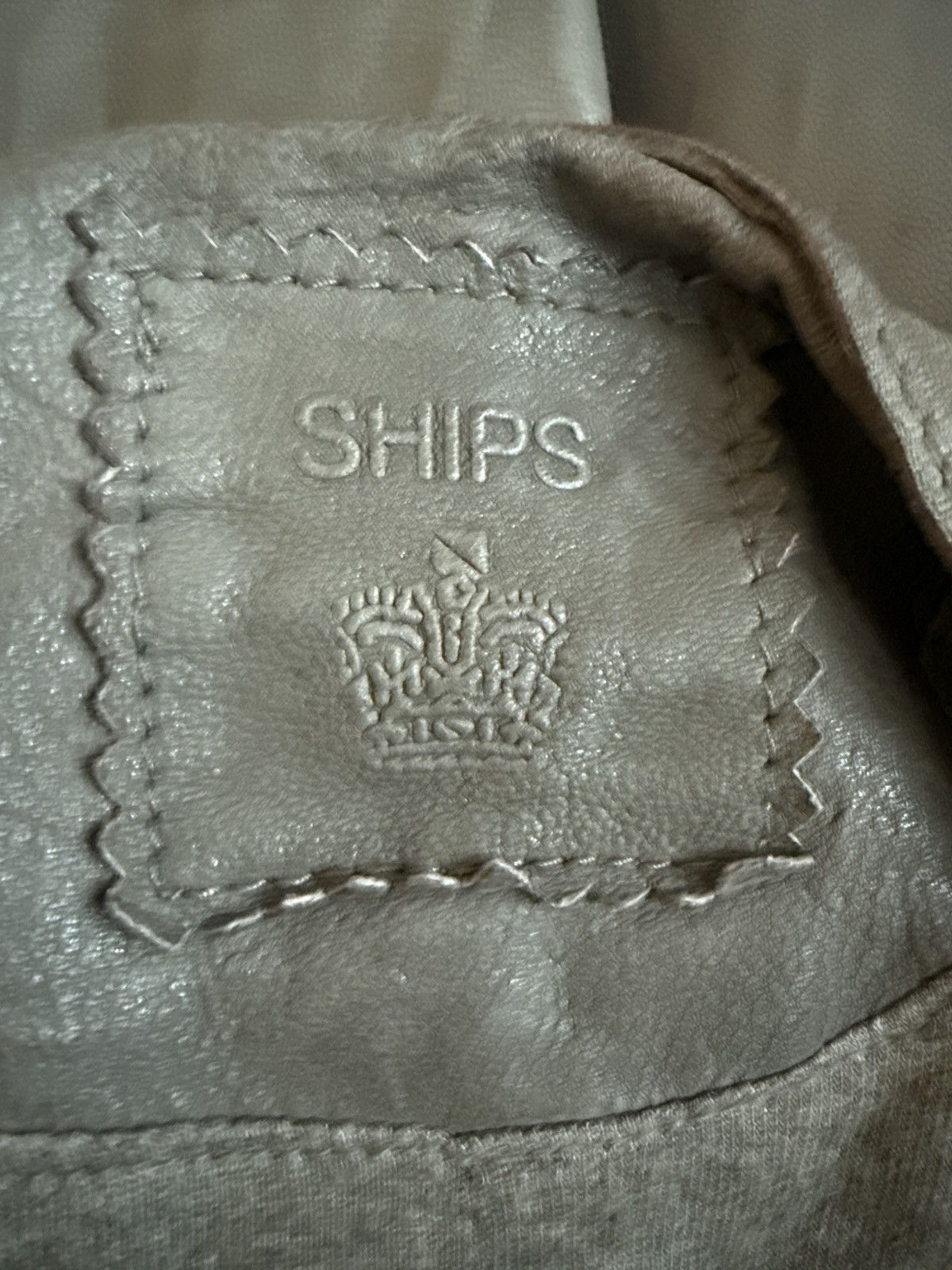 SHIPS JAPANESE BRAND SHIPS LEATHER JACKET ASYMMETRIC SHEEPSKIN Size M / US 6-8 / IT 42-44 - 11 Thumbnail