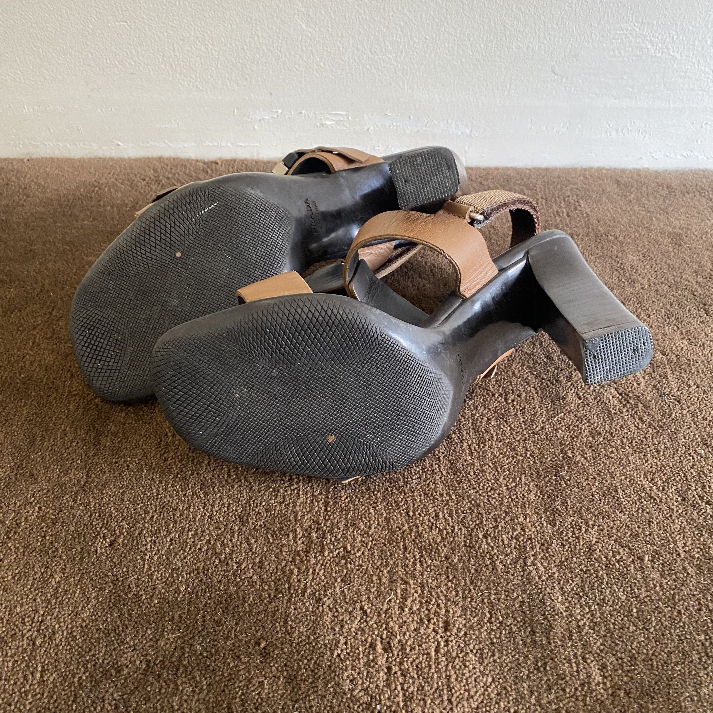 Prada Prada Sport Leather Side-Buckle Sandals Size US 6.5 / IT 36.5 - 6 Thumbnail