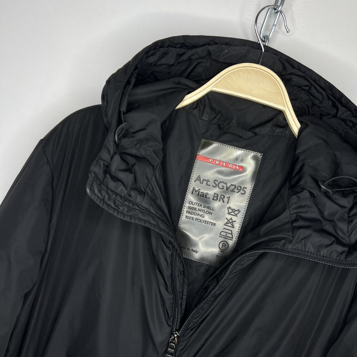 Designer × Prada × Vintage Vintage Prada padded black jacket Autumn Winter Insulated Size US M / EU 48-50 / 2 - 7 Thumbnail