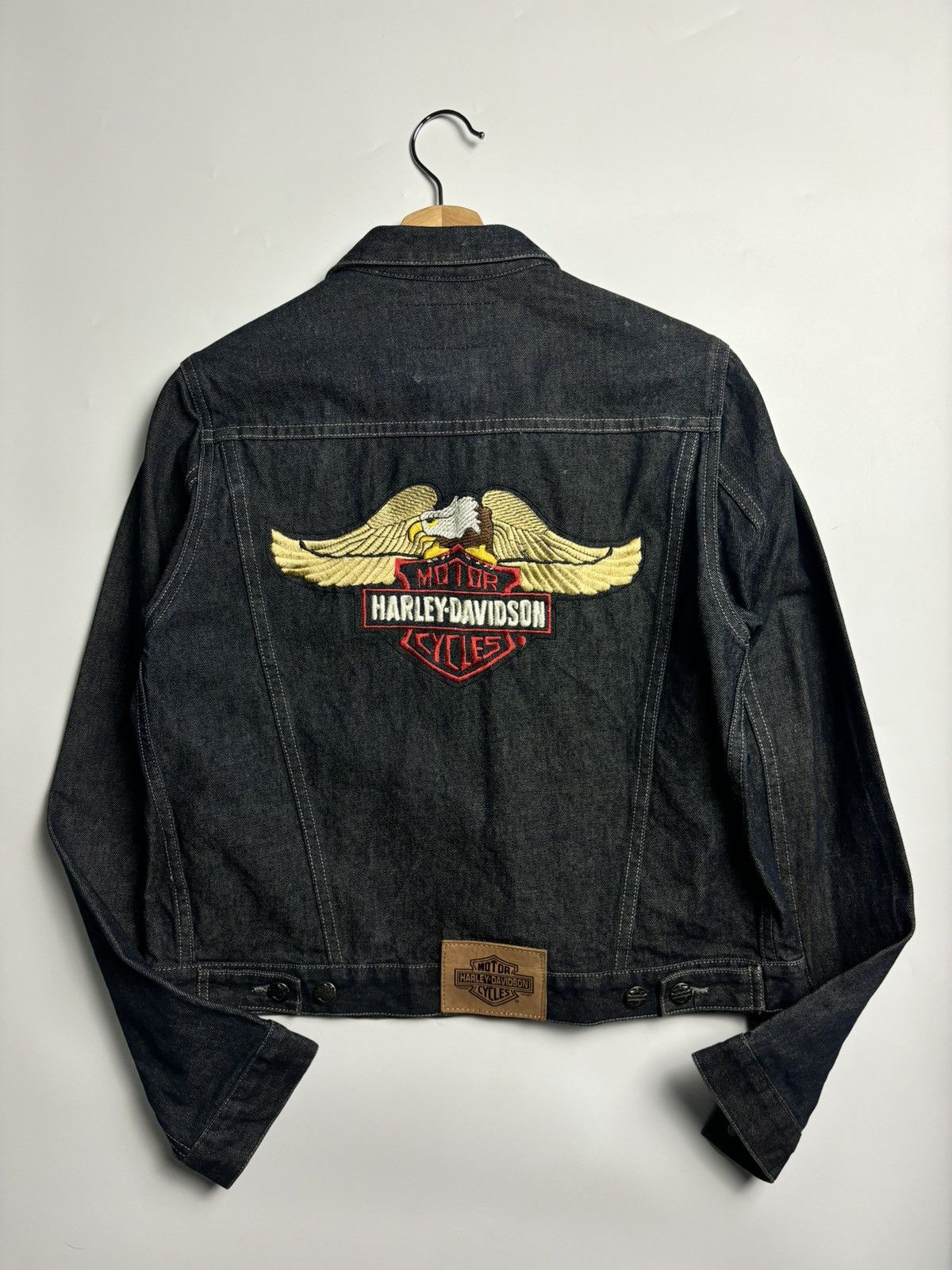 Harley Davidson Taz Denim Jacket Rough factory Riders