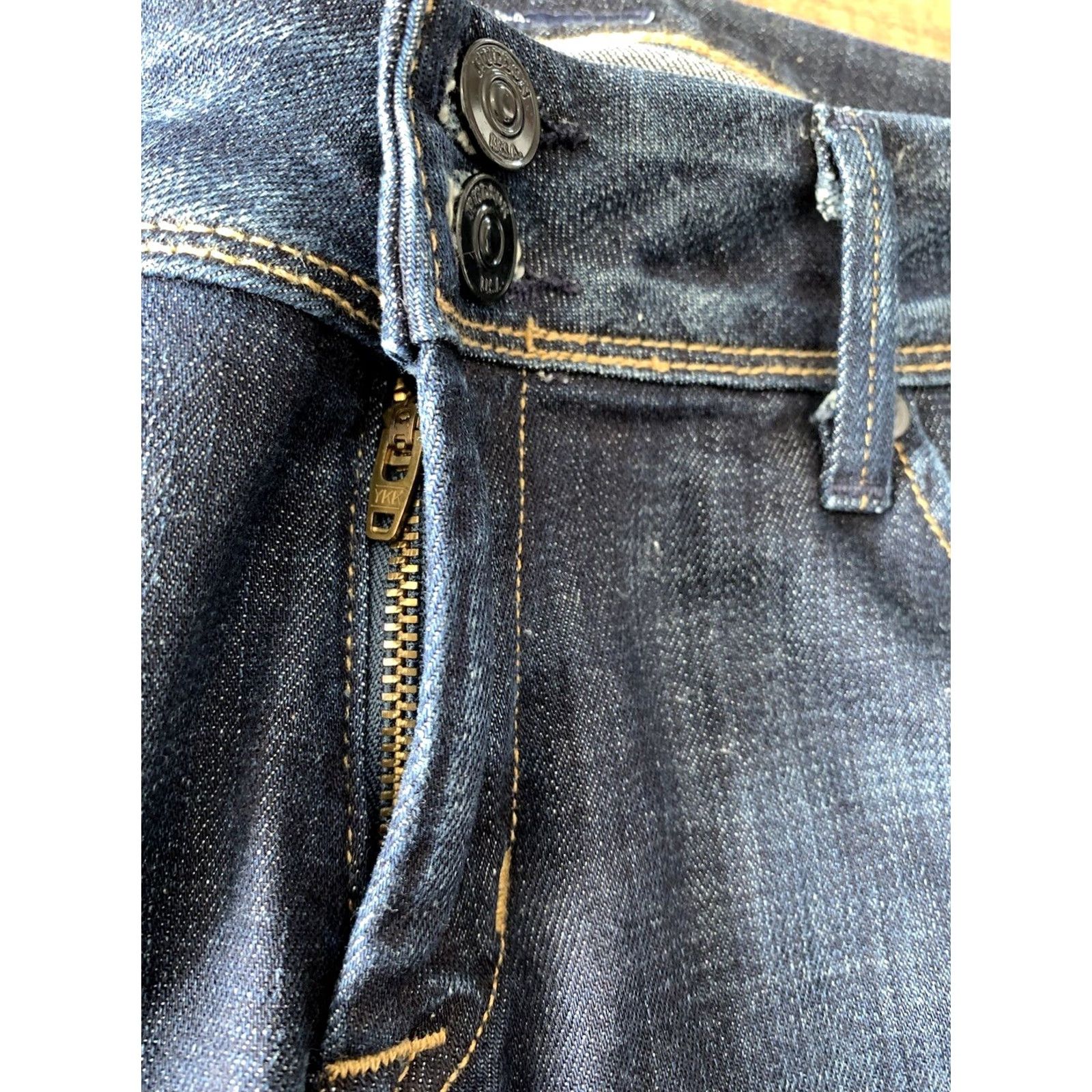 Hudson VINTAGE Hudson Skinny Jeans Womens 30 31x30 Embroidered Flap Pocket USA Jeans Denim Blue Cotton Size 30" / US 8 / IT 44 - 4 Thumbnail
