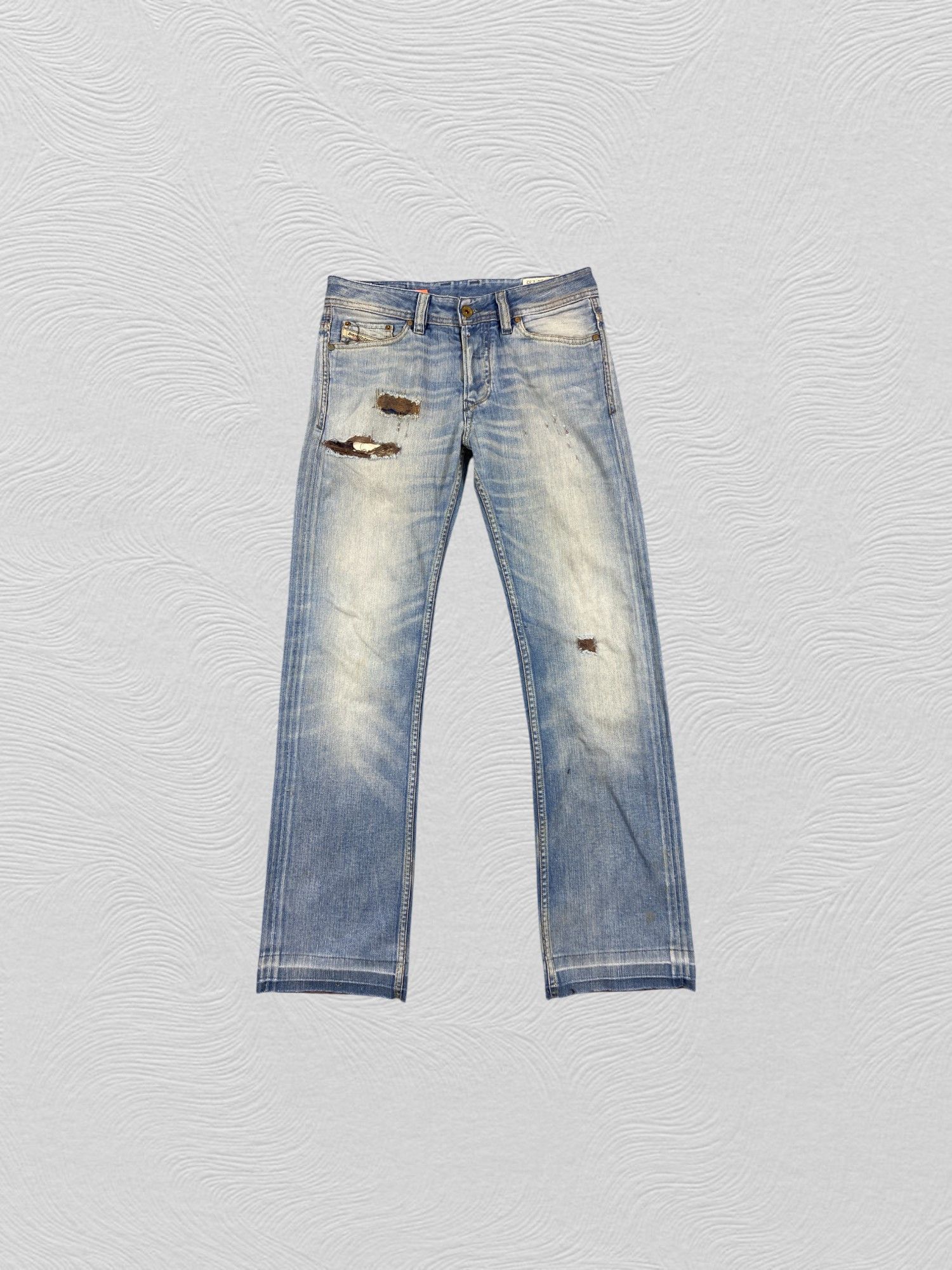 Japanese Brand Vintage Diesel Distressed Blue Jeans 31x30.5 Denim- JN3731 Size US 31 - 1 Thumbnail