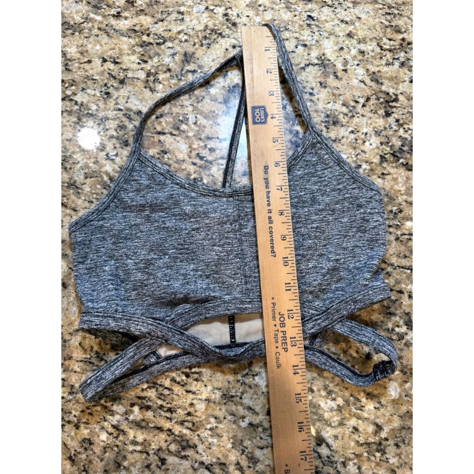 Free People Free People FP Movement Infinity Gray Cutout T Back Sports Bra Size S Womens Activewear Gray Size ONE SIZE - 4 Thumbnail