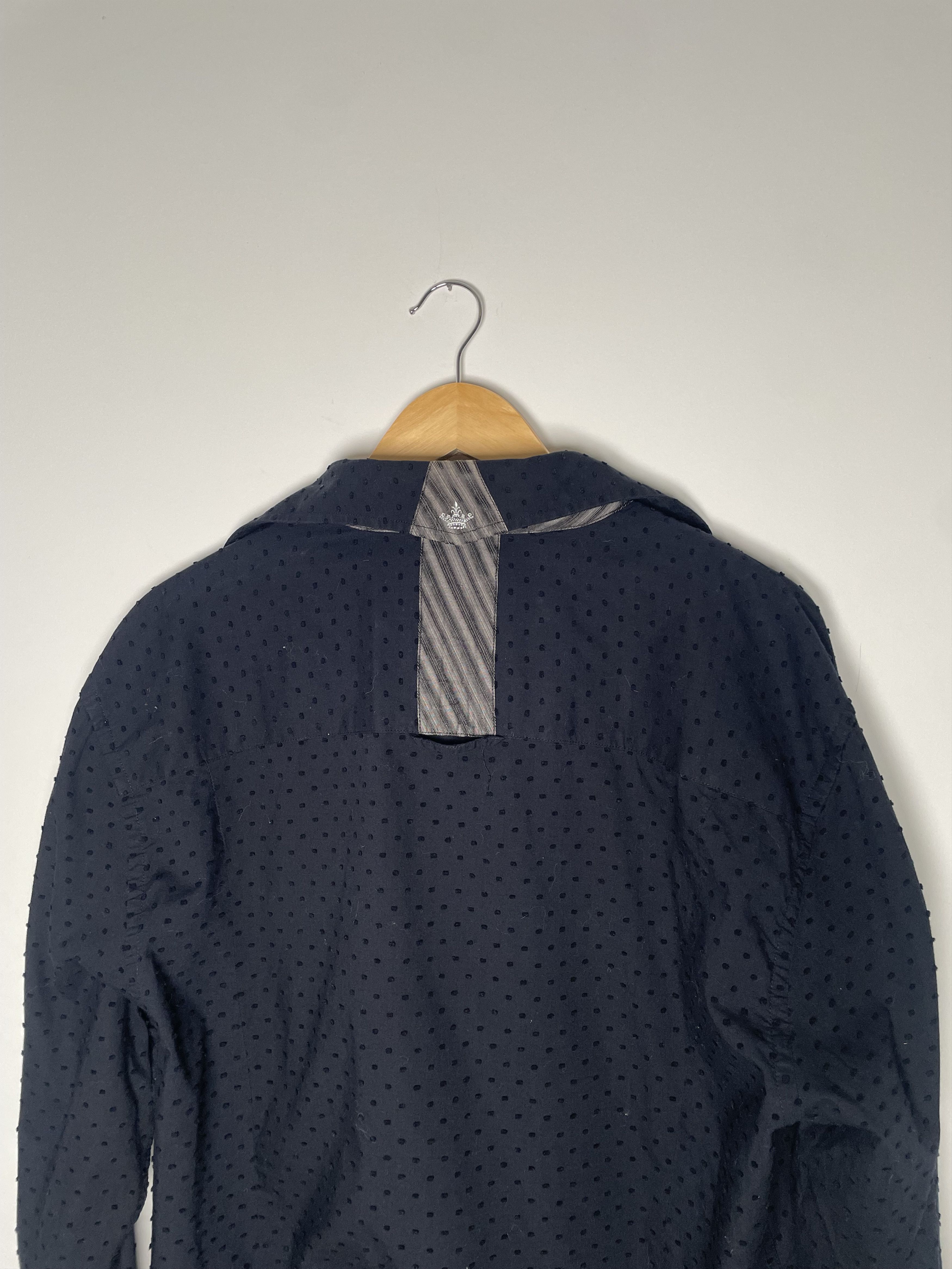 English Laundry 🇬🇧 English Laundry Black Clip Dot Embroidered Shirt XL Size US XL / EU 56 / 4 - 4 Thumbnail