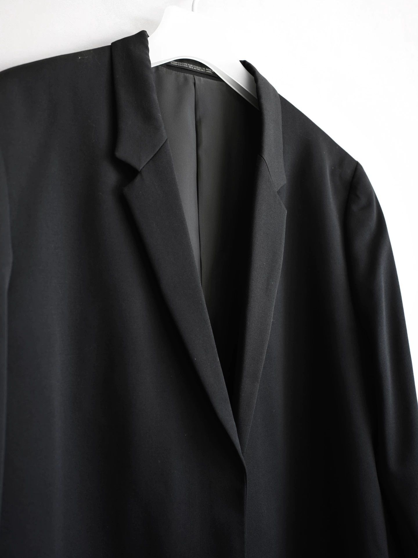 Yohji Yamamoto Yohji Yamamoto 99AW Buttonless Long Coat Black S Size US S / EU 44-46 / 1 - 5 Thumbnail