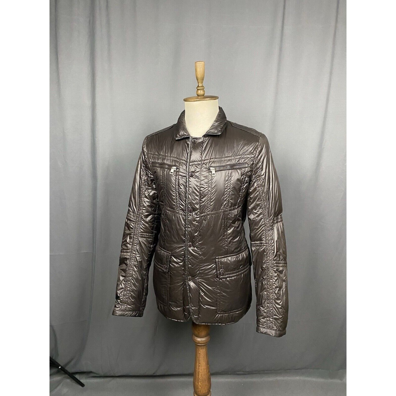 Moncler Moncler Gaetan Giubbotty Men's Brown Down Insulated Sportcoa Size US L / EU 52-54 / 3 - 2 Thumbnail