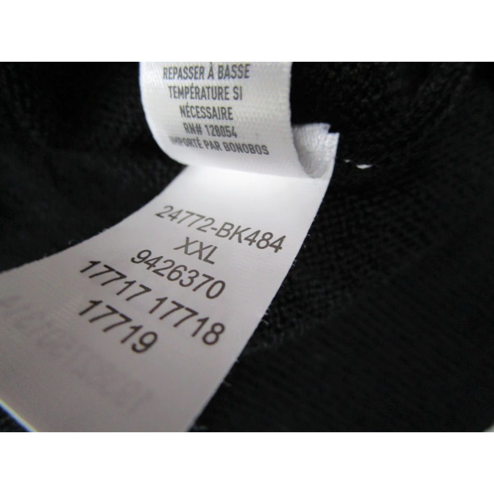 Bonobos VINTAGE Bonobos Men's Sweater Pullover V-Neck Wool 2XL Black Classic Midweight Fall Winter Size US XXL / EU 58 / 5 - 5 Thumbnail
