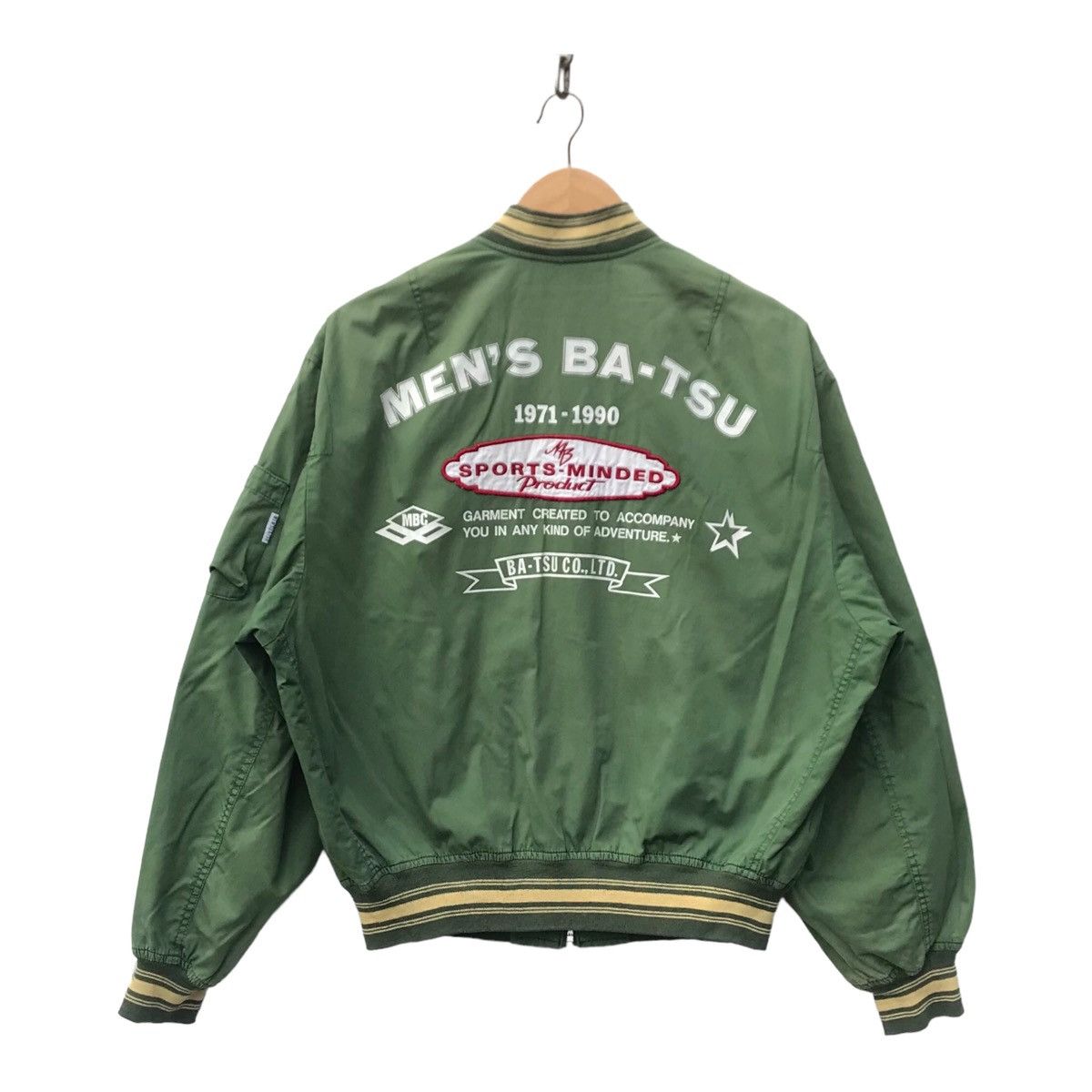 Japanese Brand Japan Streetwear Men’s Ba-tsu Spellout Sun Faded Jacket Size US M / EU 48-50 / 2 - 1 Thumbnail