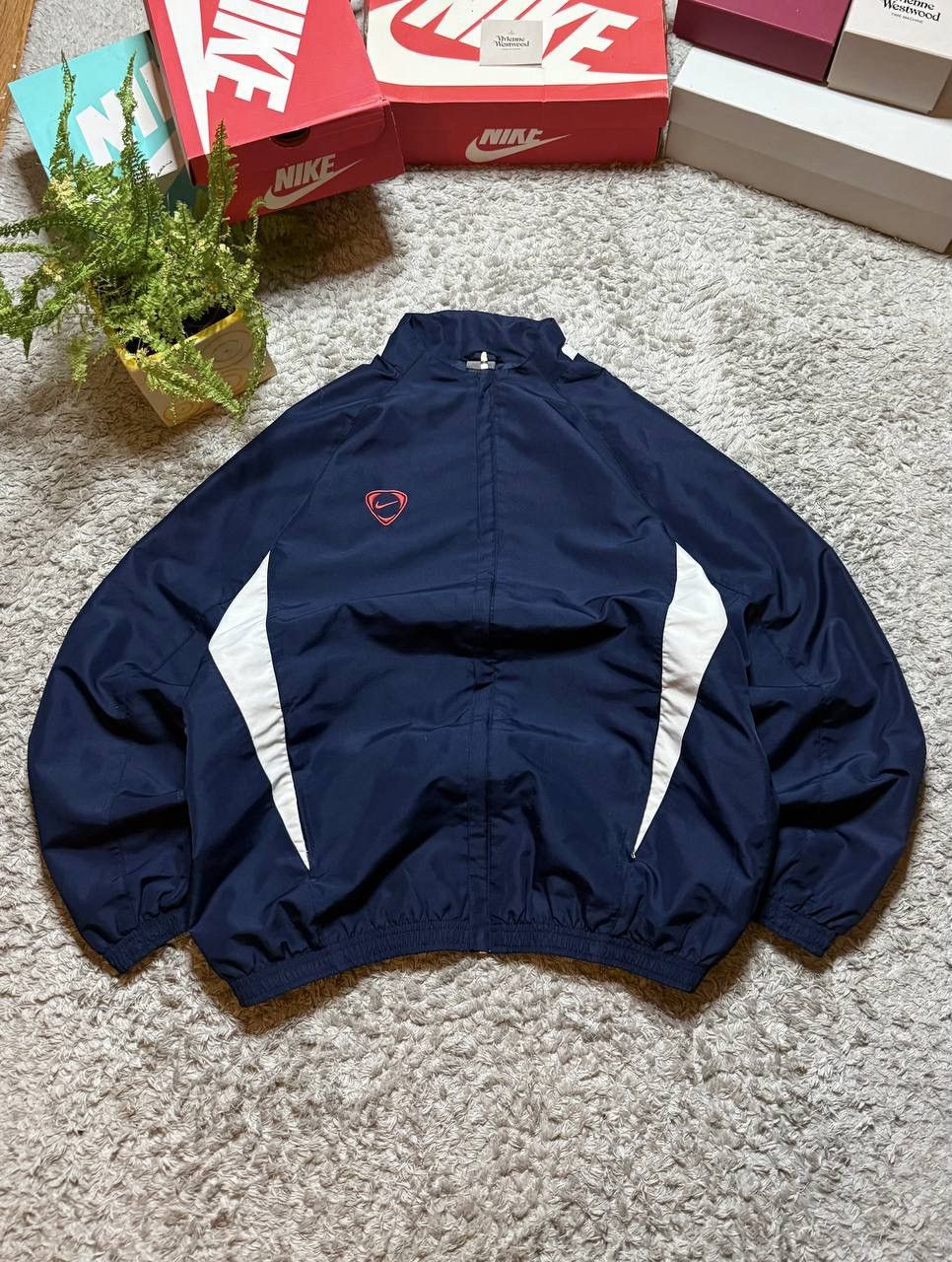 Nike 90s Nike Vintage Oversized Retro Drill Track Jacket Rare Size US M / EU 48-50 / 2 - 2 Thumbnail