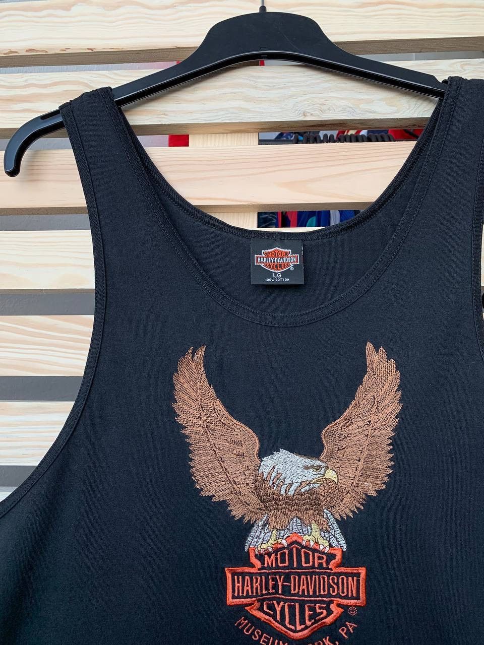 Harley Davidson × Vintage Vintage Harley Davidson Eagle Graphic Tank Top L Size US L / EU 52-54 / 3 - 4 Thumbnail